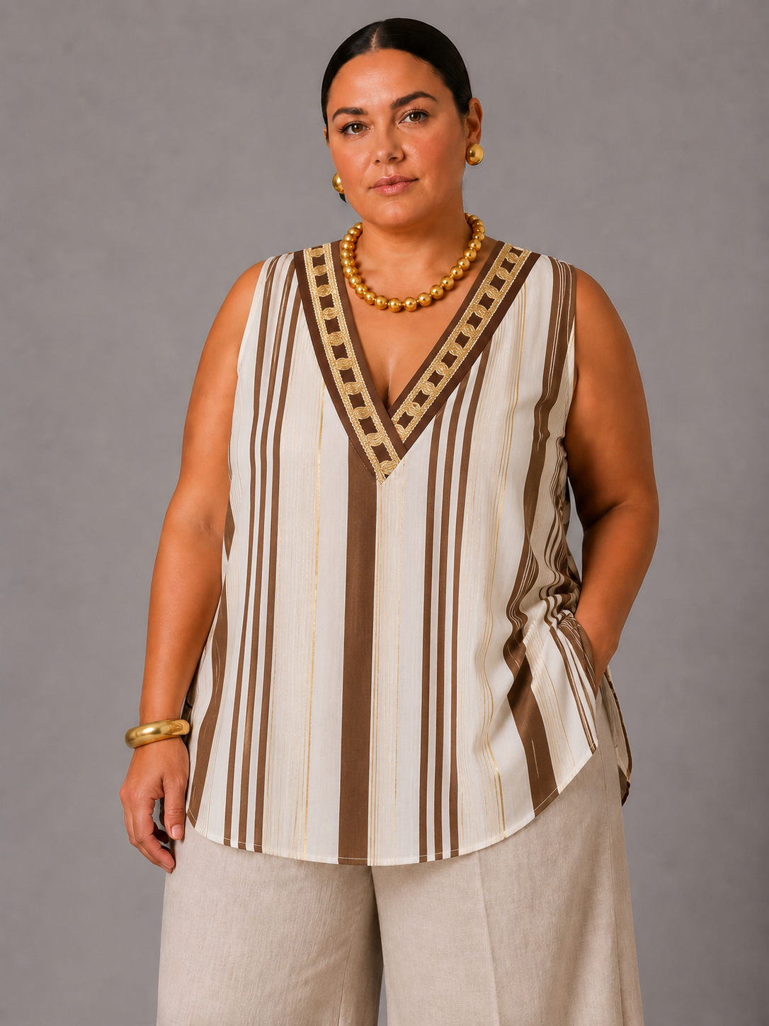 Top Over - Beige