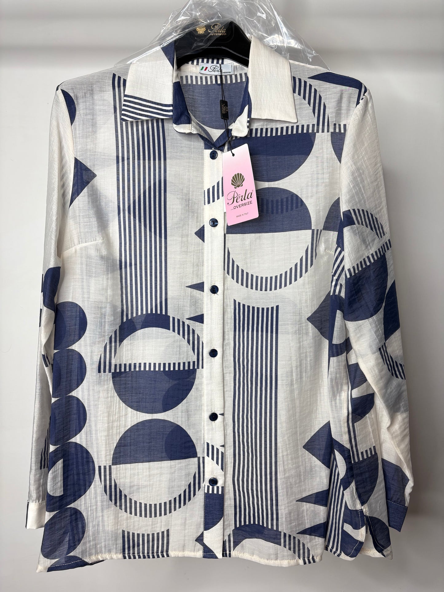 Camicia di Lino, Perla - Bianco