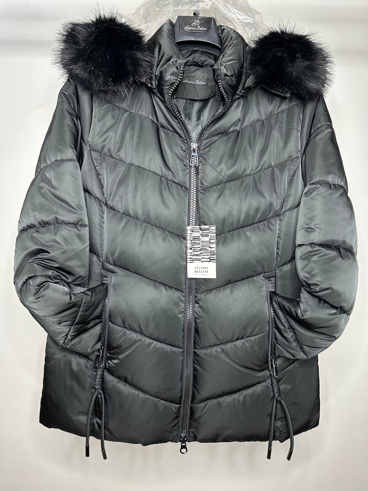 Giubbotto con Cappuccio, Alessia Bellini - Marrone/Nero