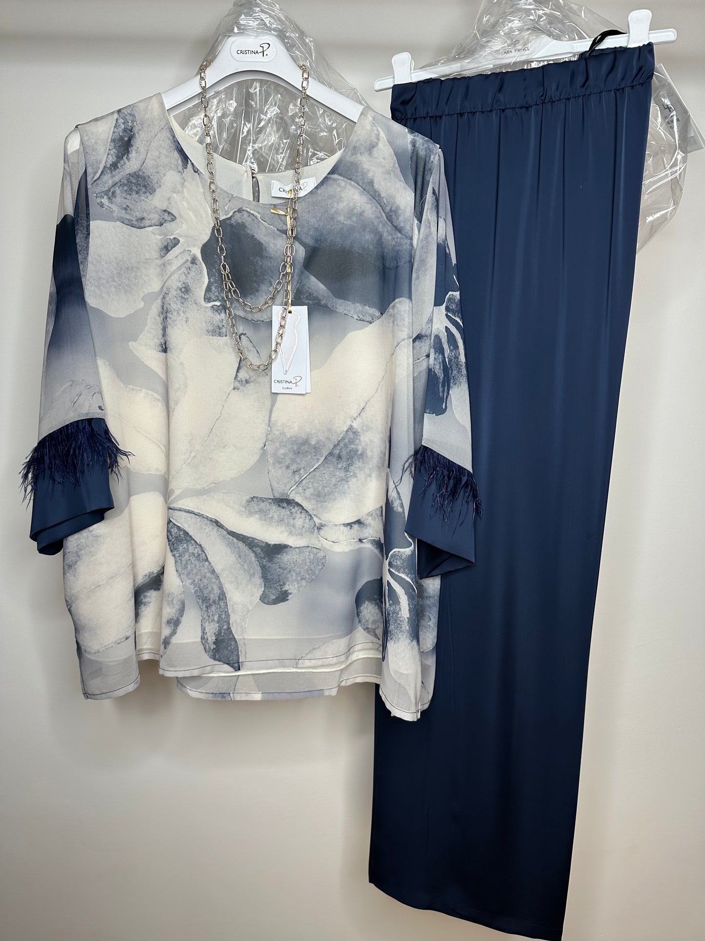 Completo Over, Cristina P. - Verde/Blu