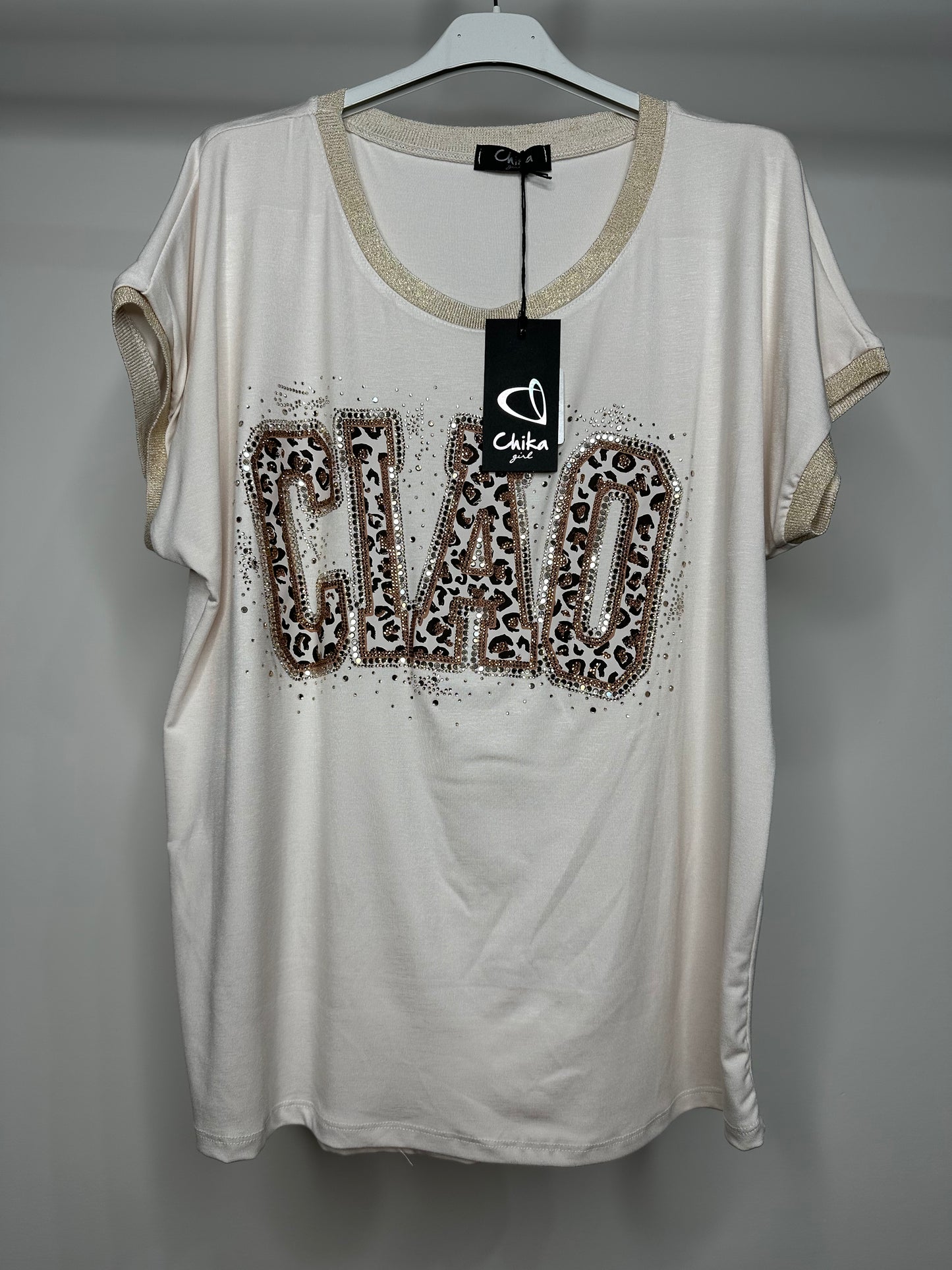 Maglia Ciao - Nero/Oro/Panna