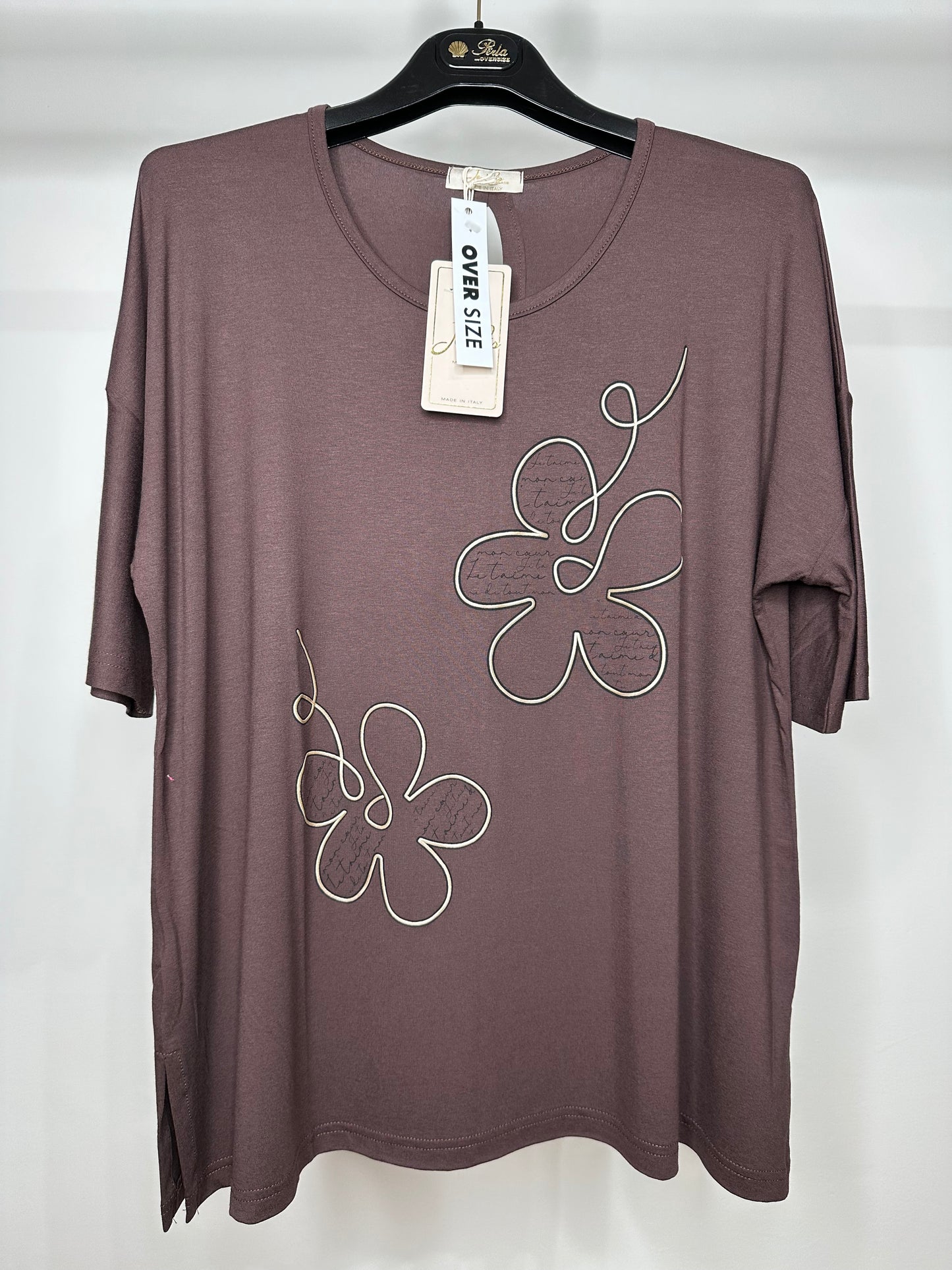 Maglia Over -Verde/Marrone/Blu