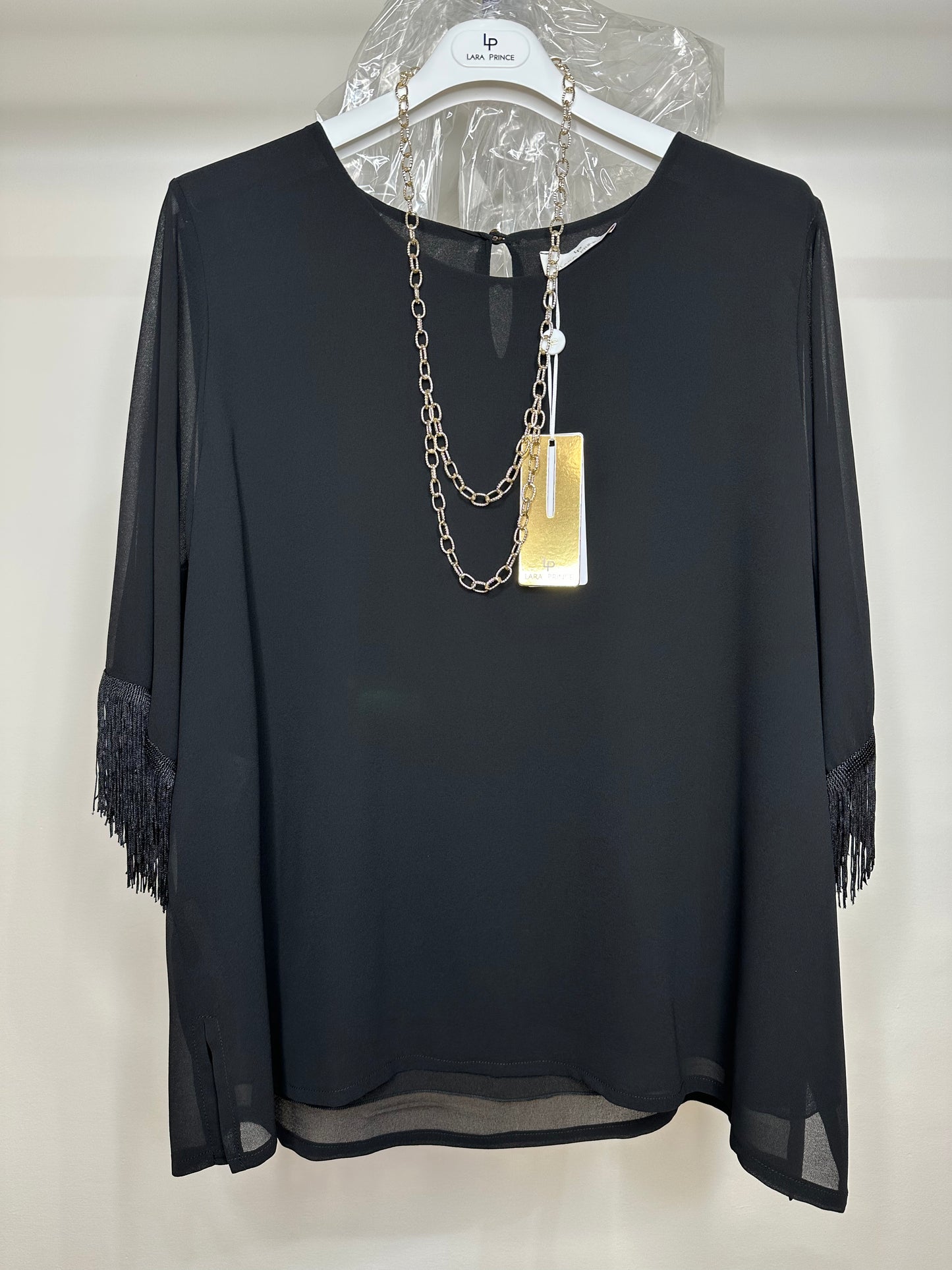 Casacca Calibrata con Collana - Nero