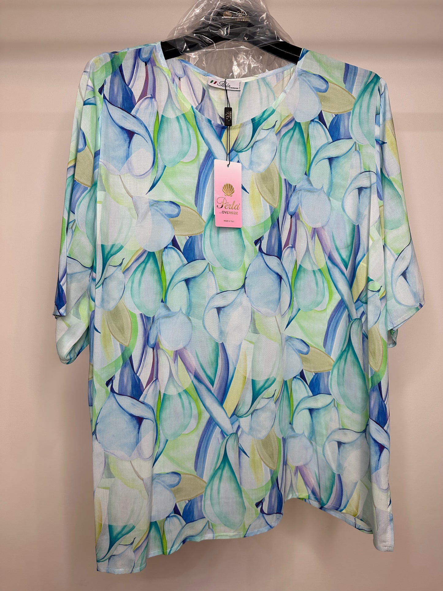 Maglia Calibrata Fantasia - Blu