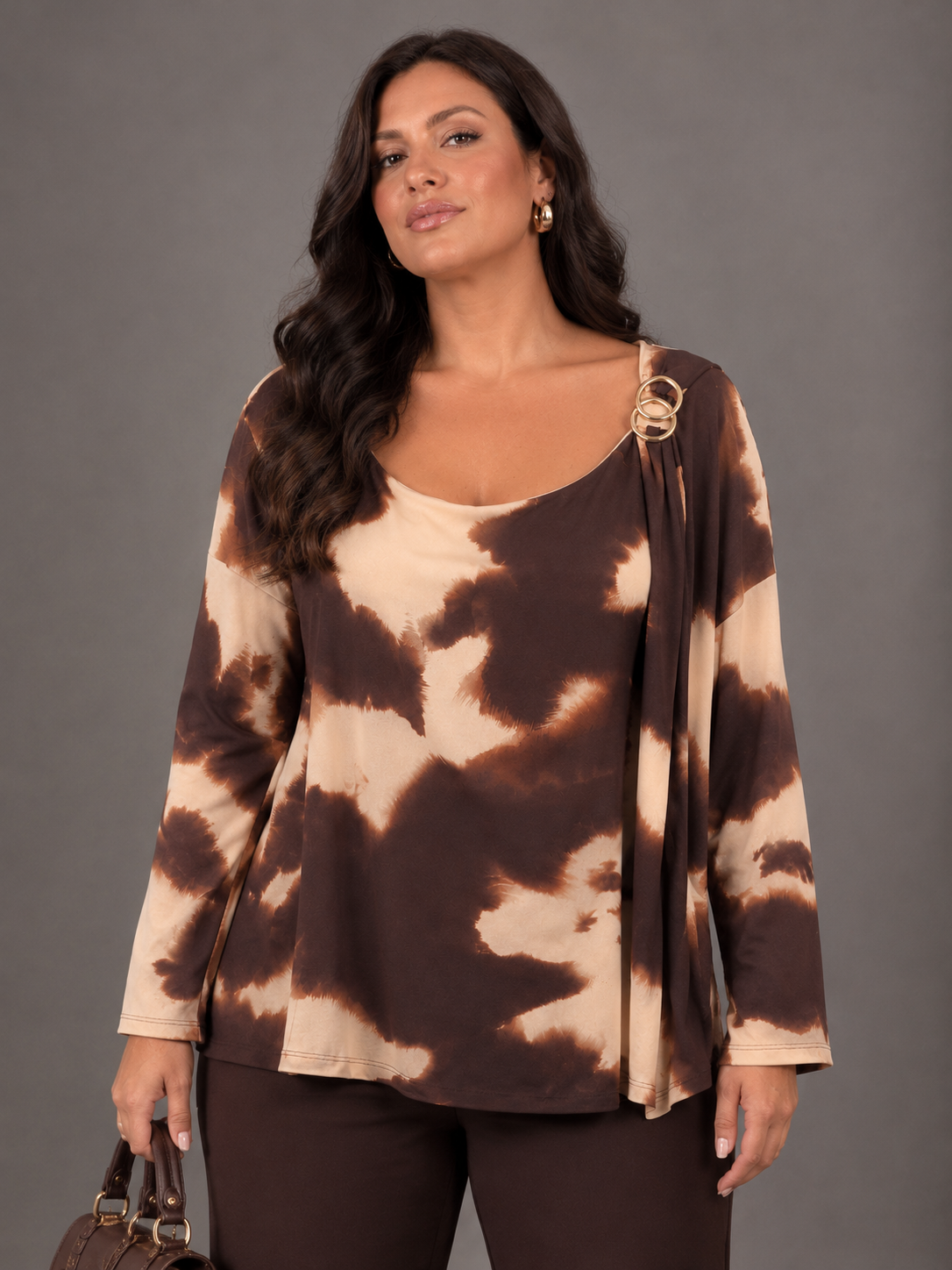 Maglia Fantasia - Marrone