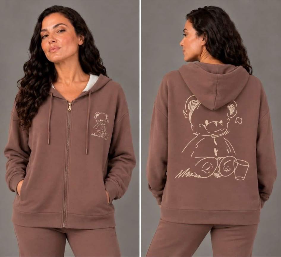 Felpa con stemma - Beige
