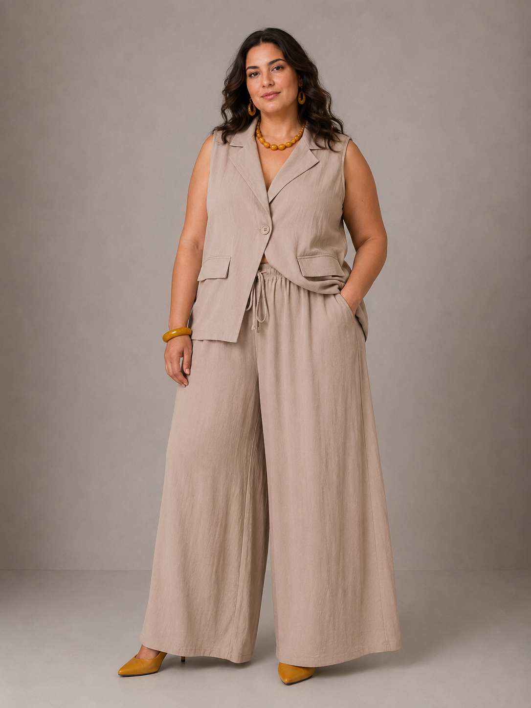 Completo con Pantaloni Palazzo - 5 Colori