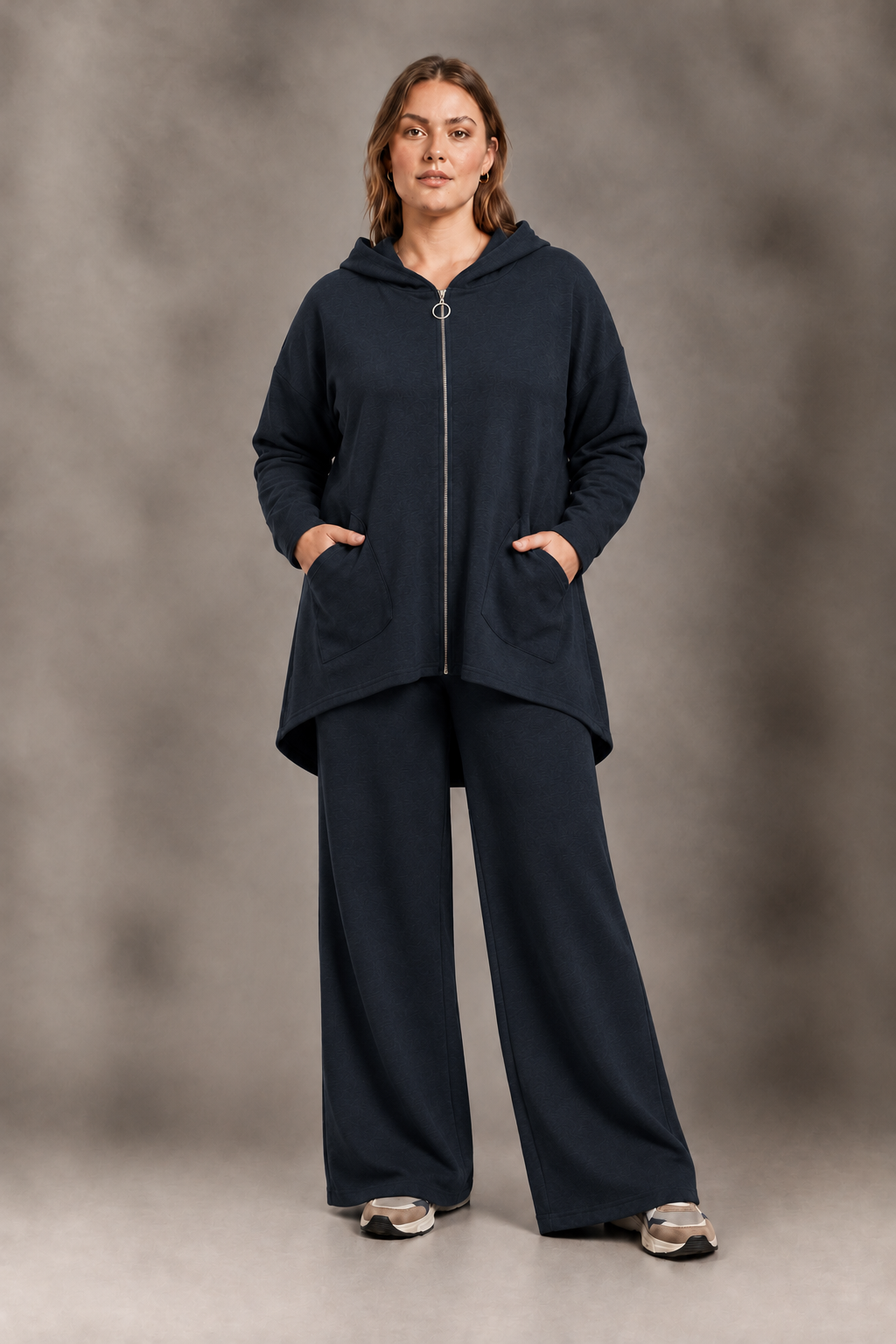 Felpa con cappuccio - Nero/ Verde/Marrone/Blu
