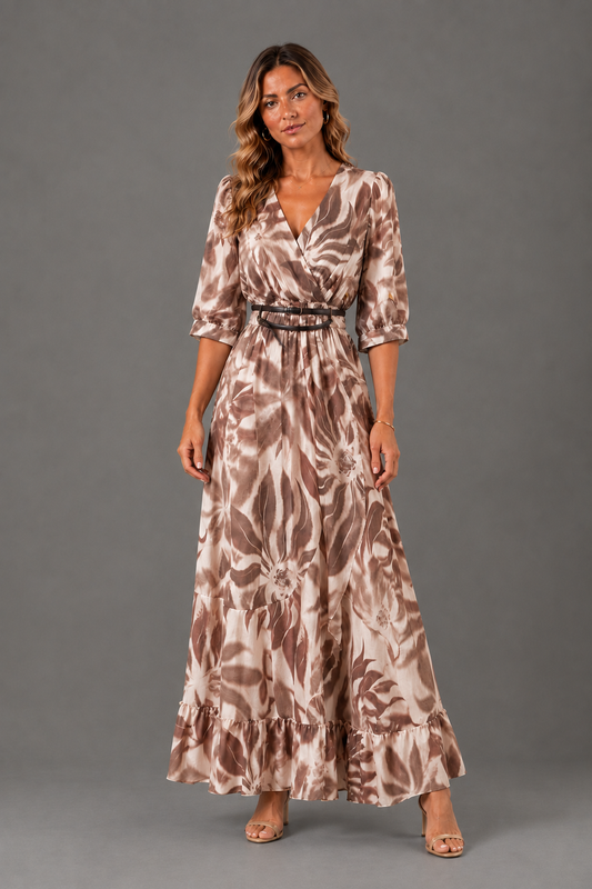 Vestito fantasia - Beige