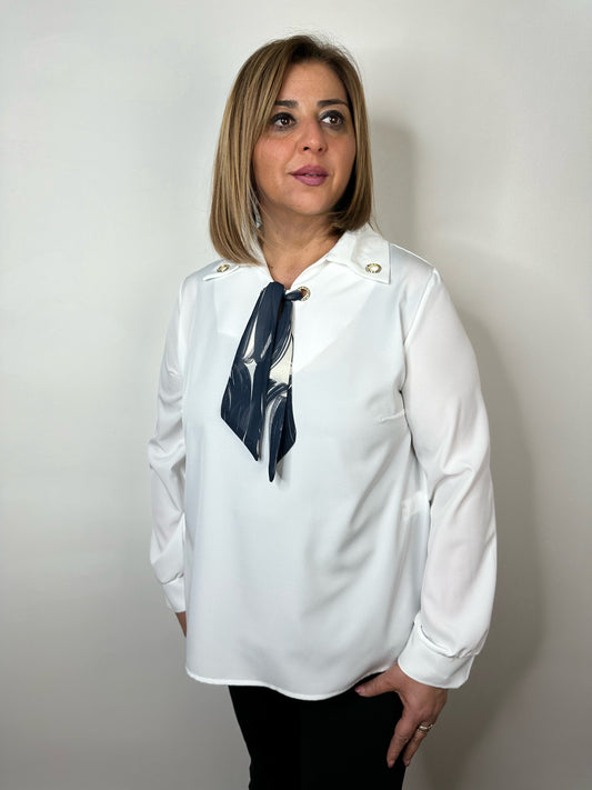 Camicia Anèe - Bianco/Nero