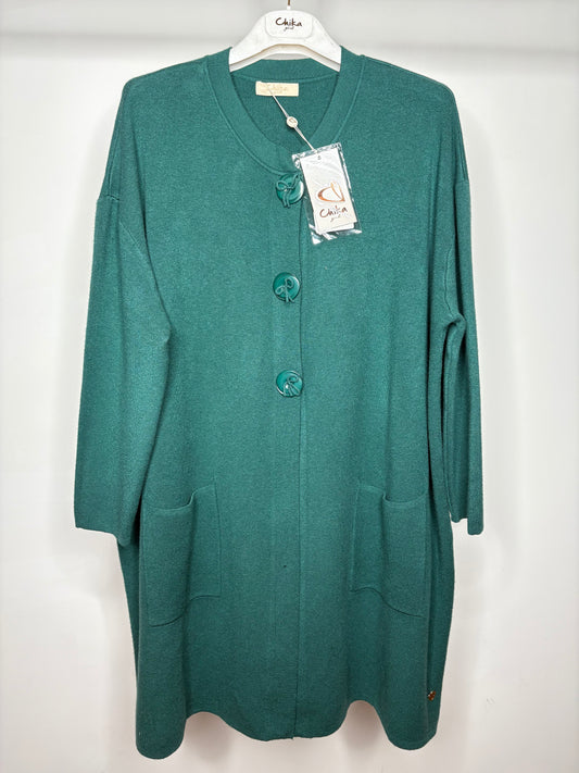Cardigan con Tasche, Chika - Verde/Grigio/Nero/Blu