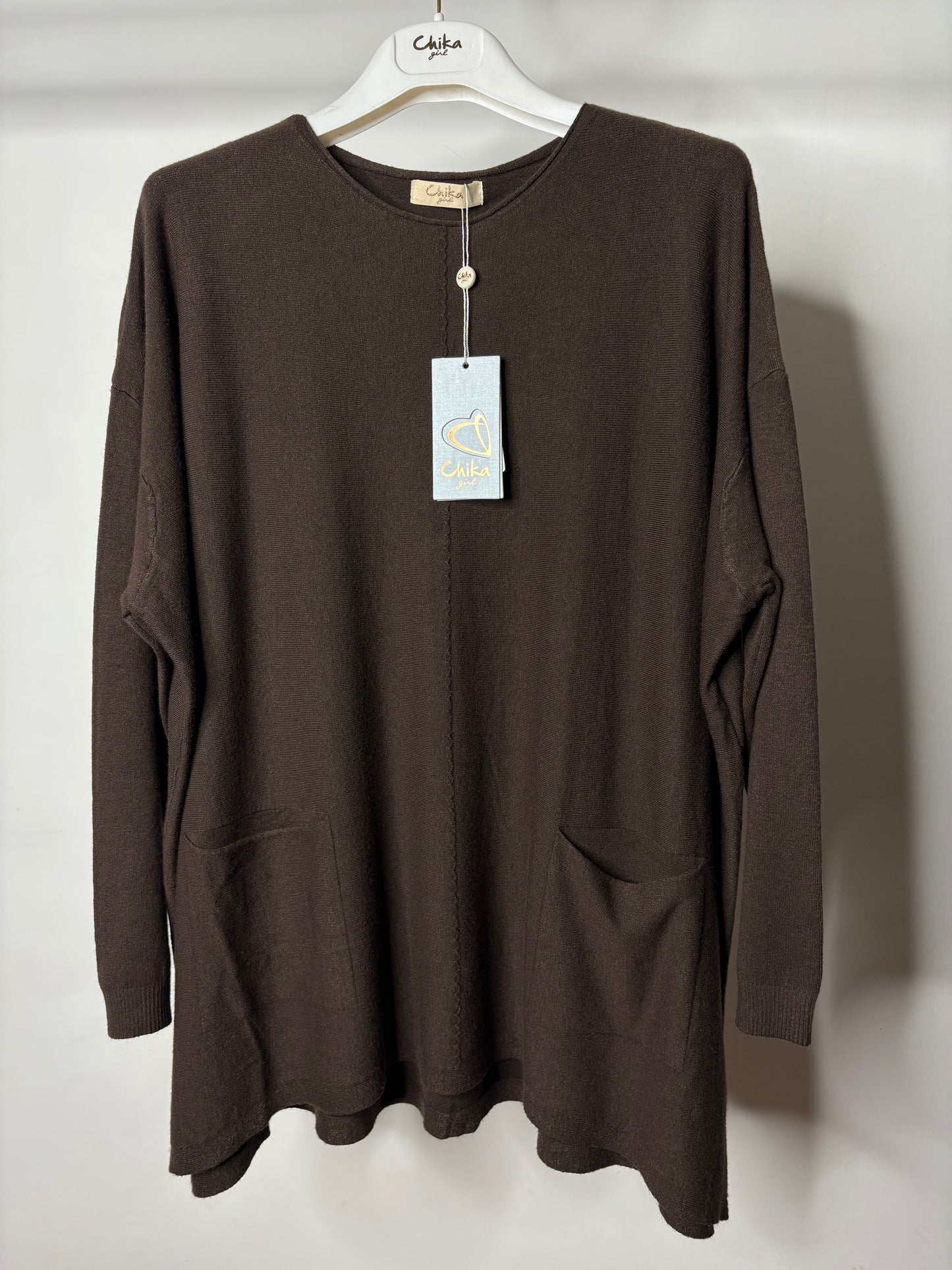 Maglia Over con Tasche, Chika - 4 Colori