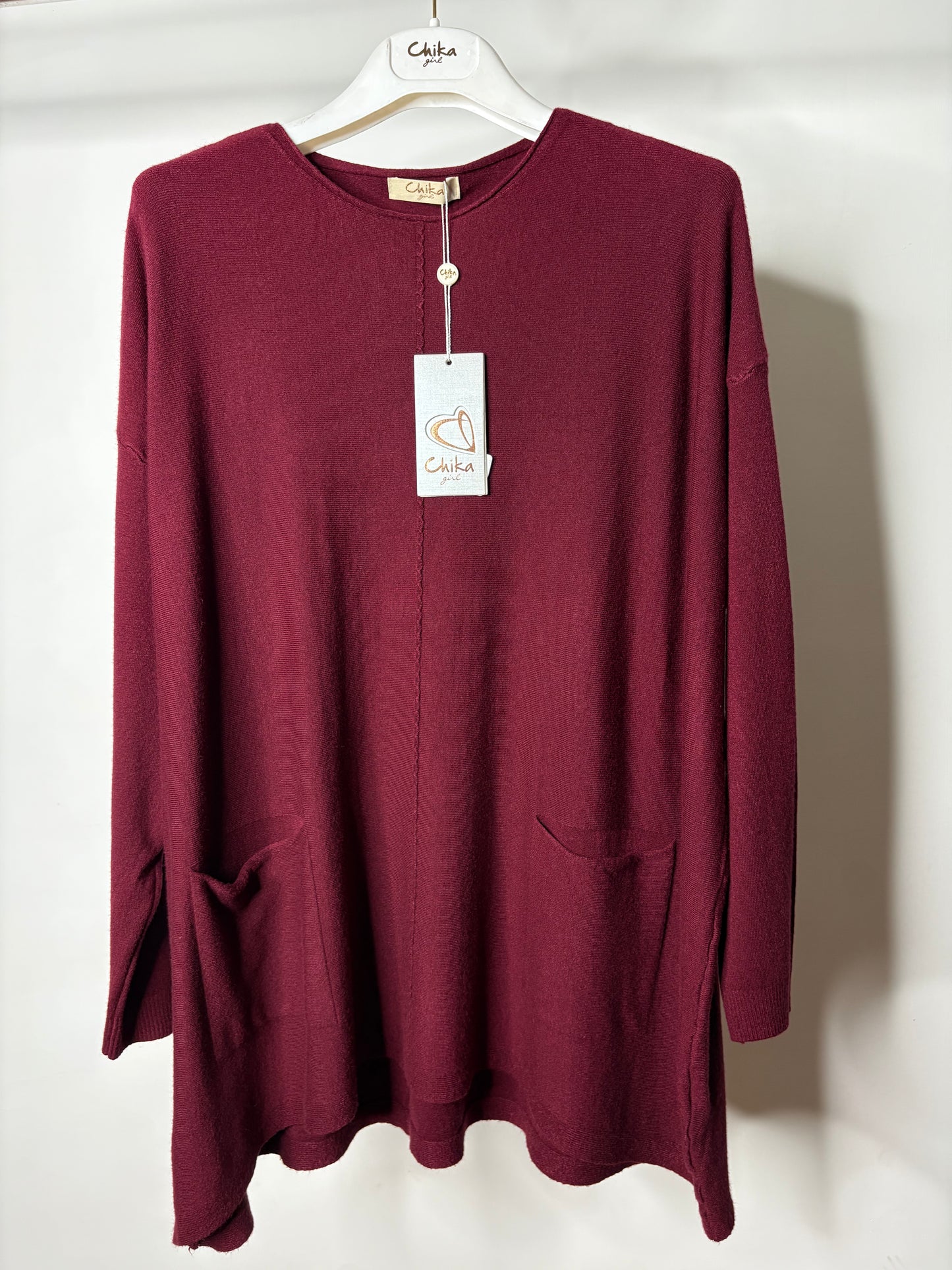 Maglia Over con Tasche, Chika - 4 Colori