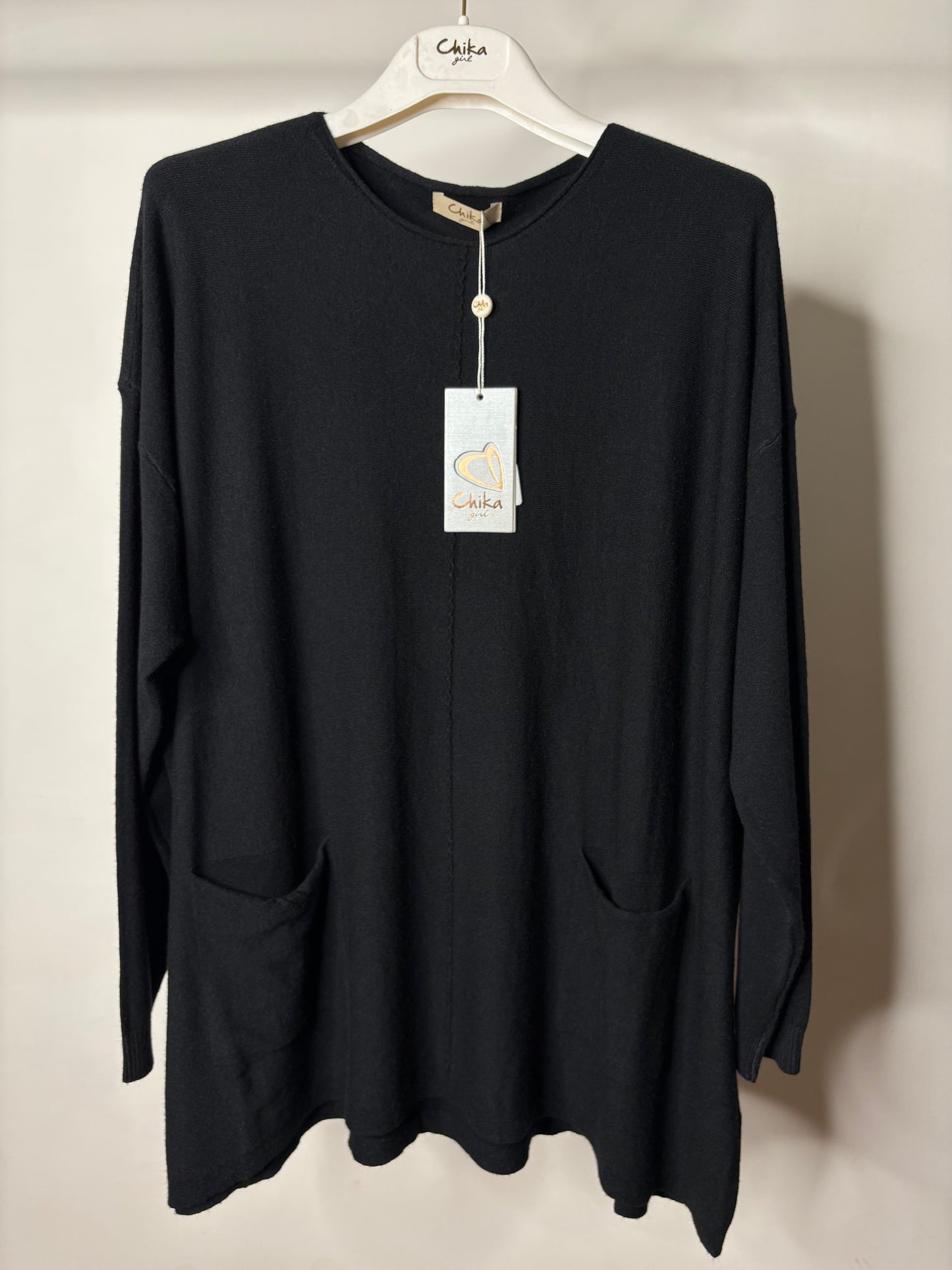 Maglia Over con Tasche, Chika - 4 Colori