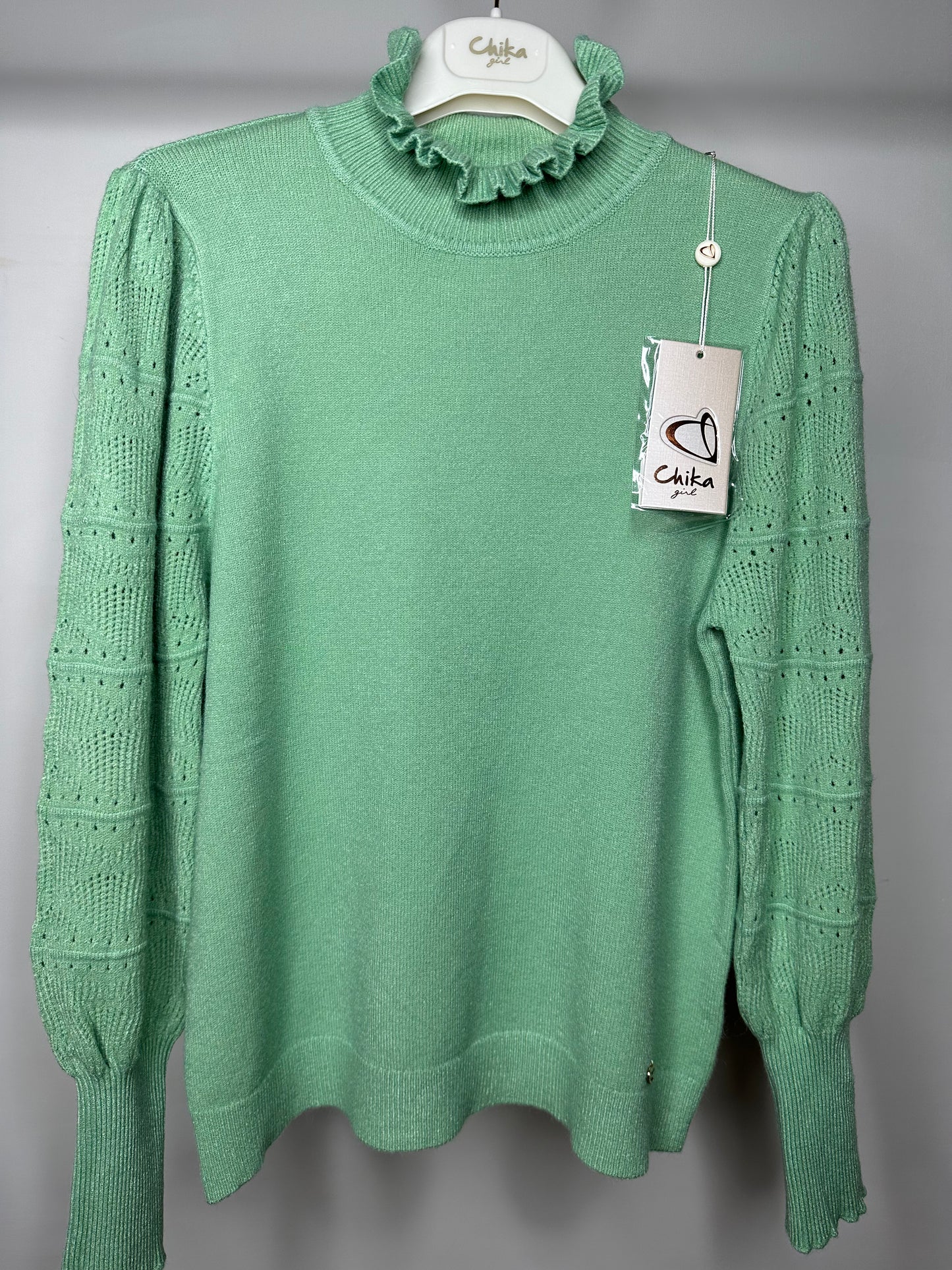 Maglia di Lana, Chika - Porpora/Verde/Beige/Azzurro