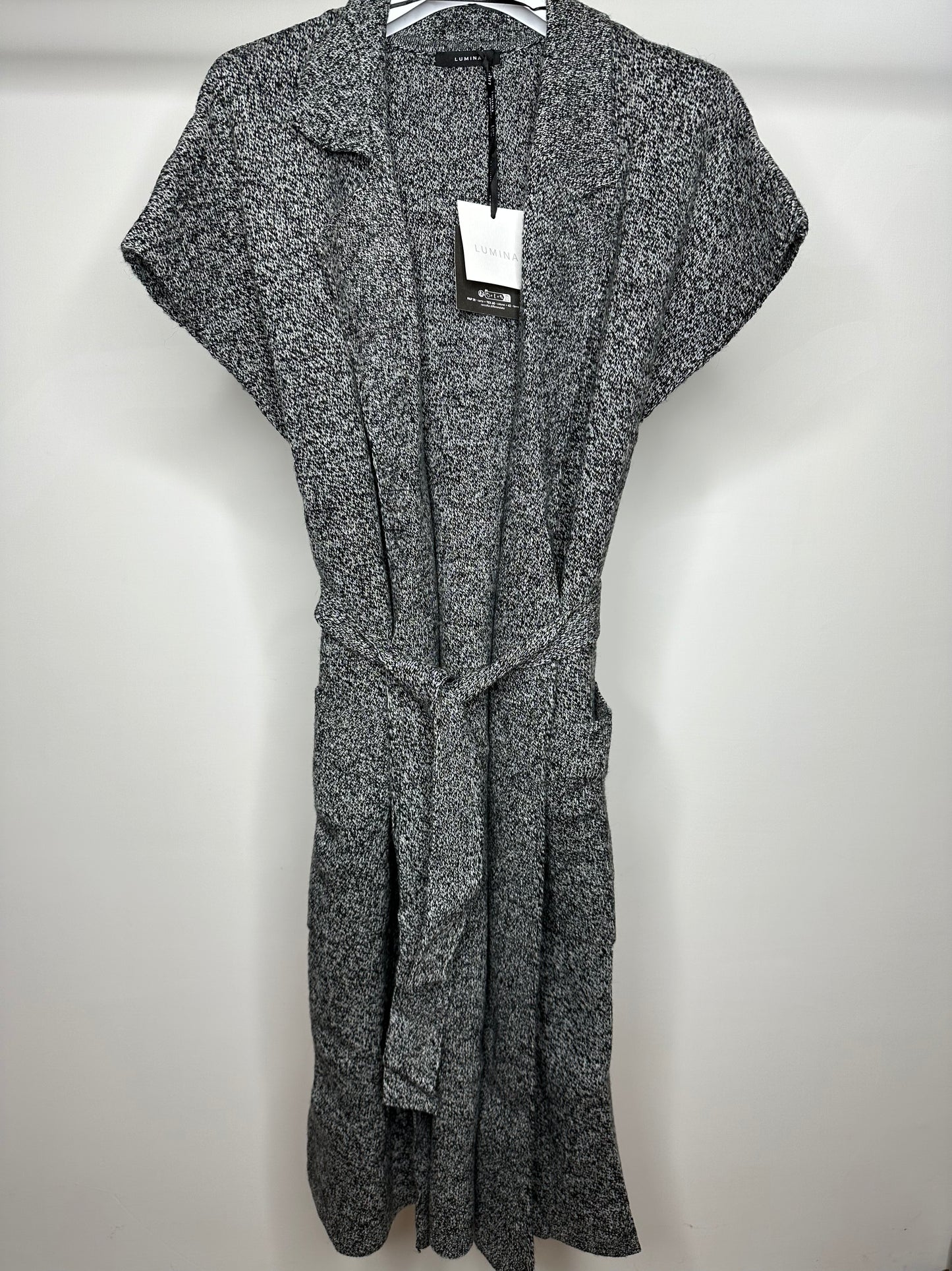 Cardigan Smanicato, Lumina - Grigio