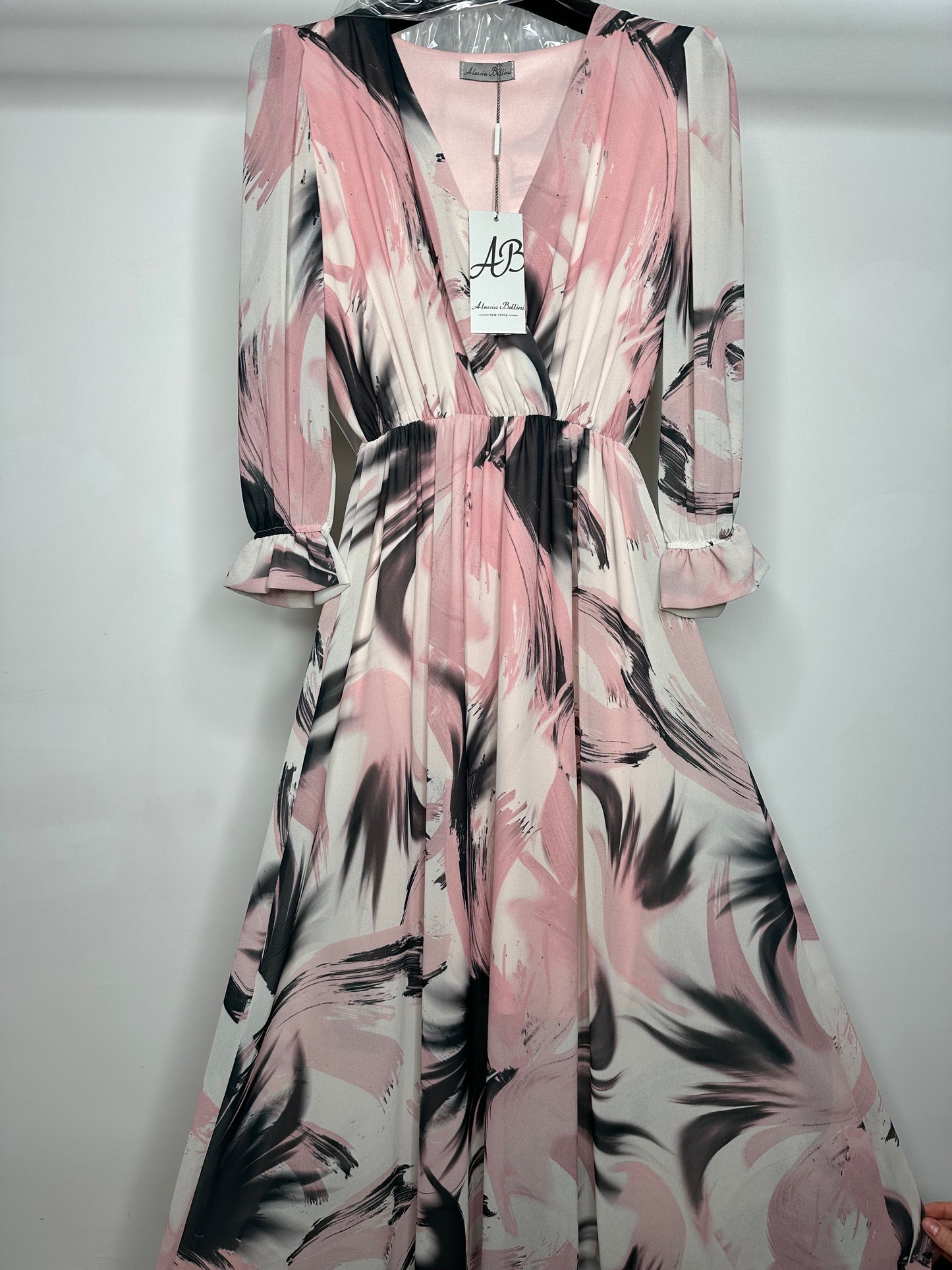 Vestito Lungo, Alessia Bellini - Verde/Blu/Rosa