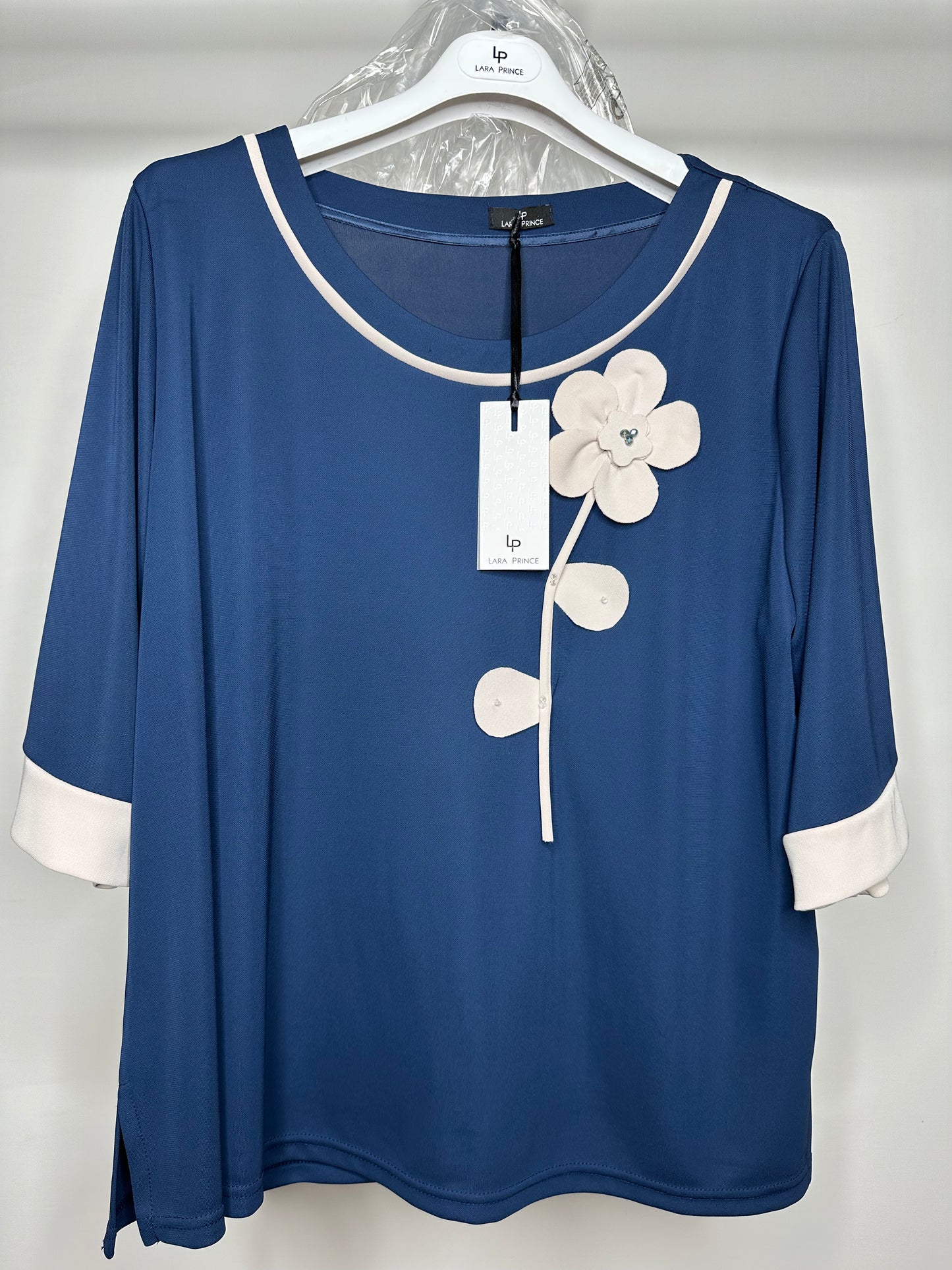 Maglia Calibrata, Lara Prince - Blu