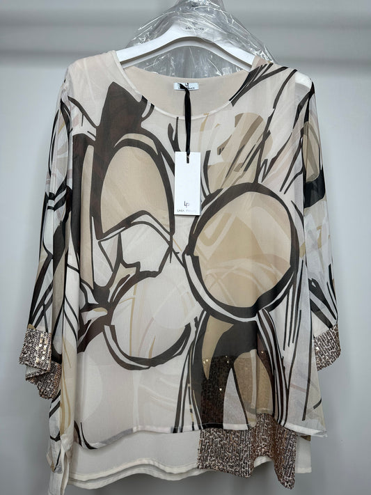 Casacca Fantasia, Lara Prince - Beige