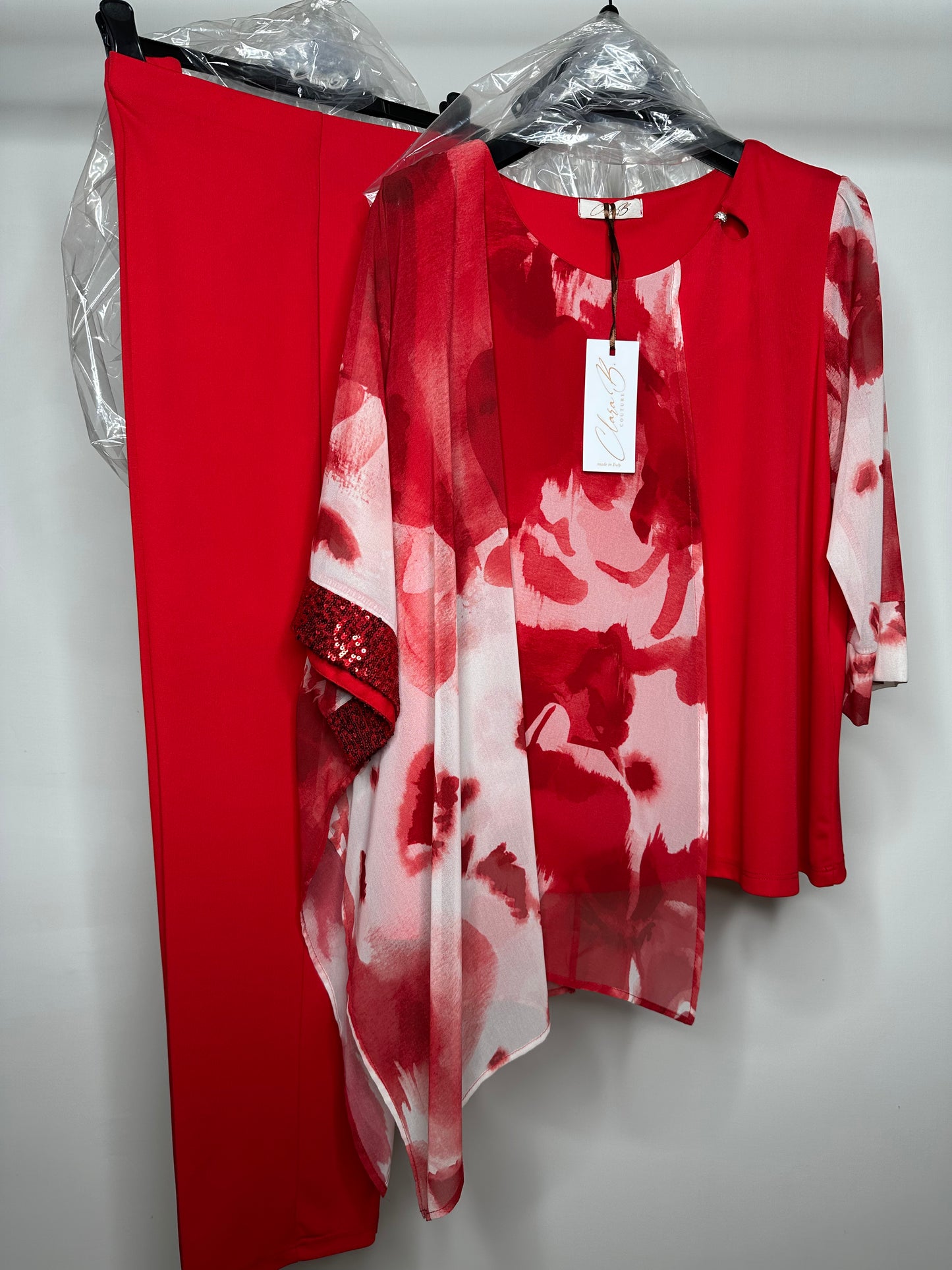 Completo Clara Baroni - Rosso/Blu