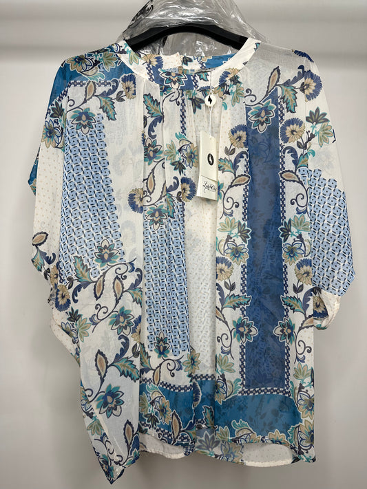 Blusa Fantasia, Lady Chic - Azzurro