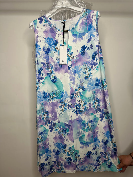 Vestito a Fiori, Lara Prince - Azzurro