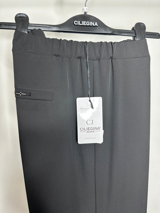 Pantaloni di Catì, Ciliegina - Nero/Blu