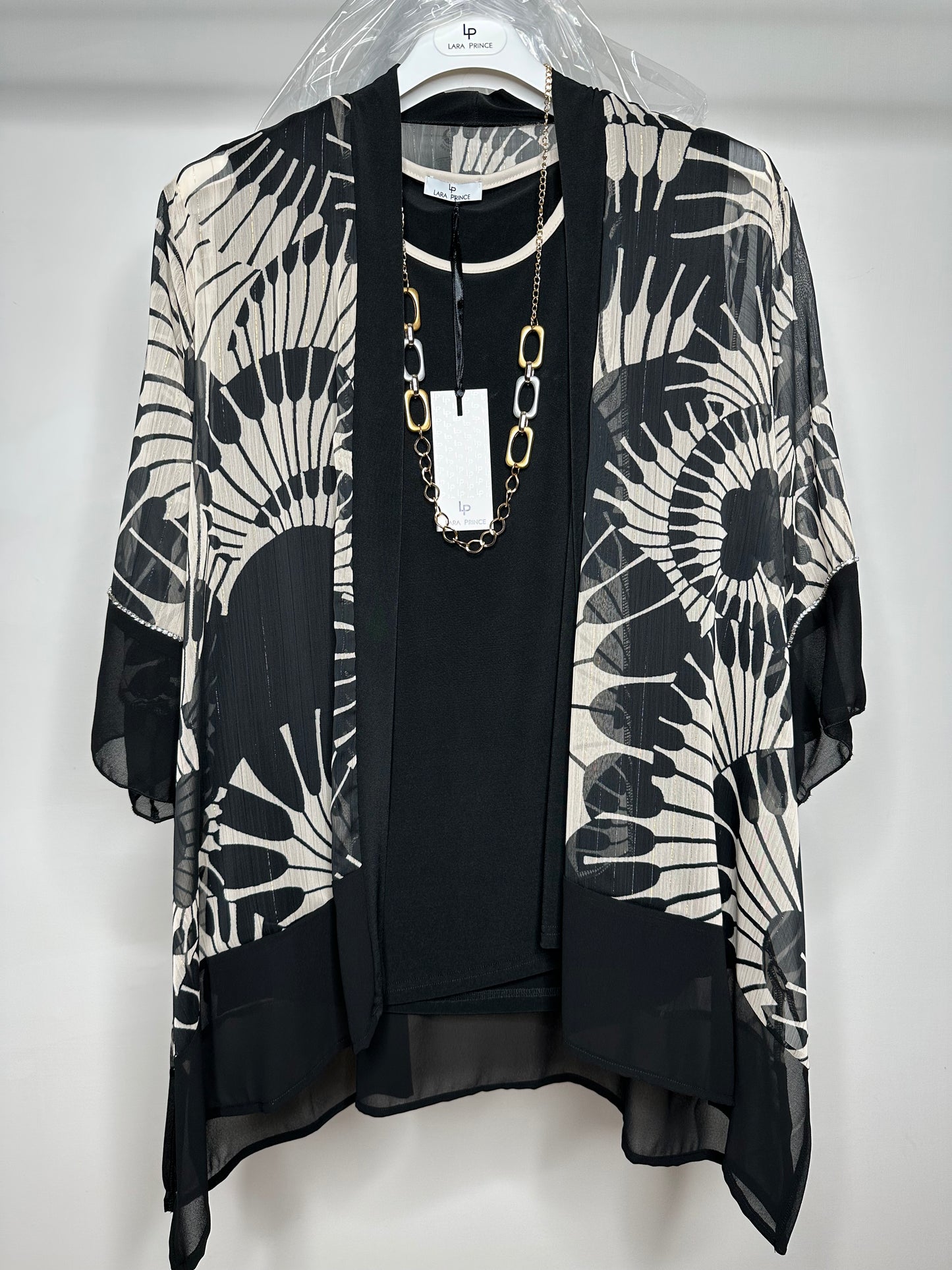 Twinset Calibrato con Collana, Lara Prince - Nero
