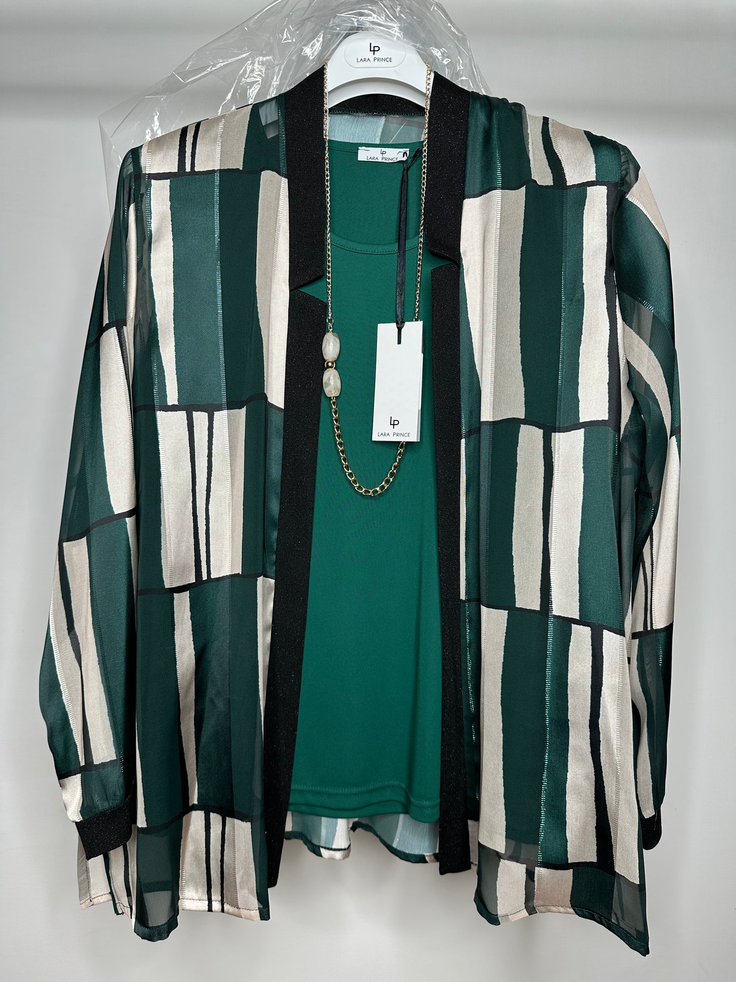 Twinset Calibrato con Collana, Lara Prince - Verde