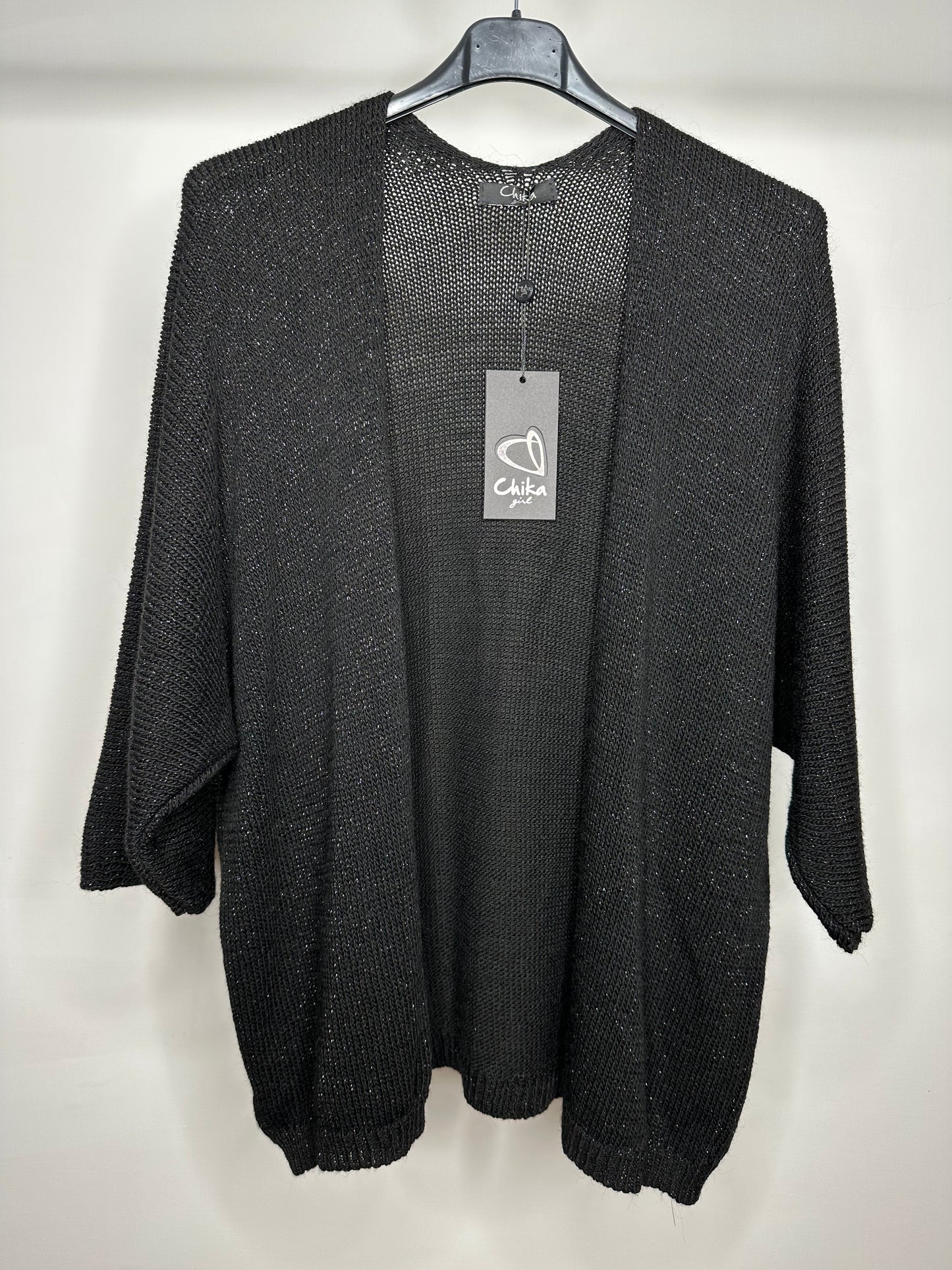Maglia Aperta di Lurex, Chika - Bordeaux/Nero/Marrone/Beige