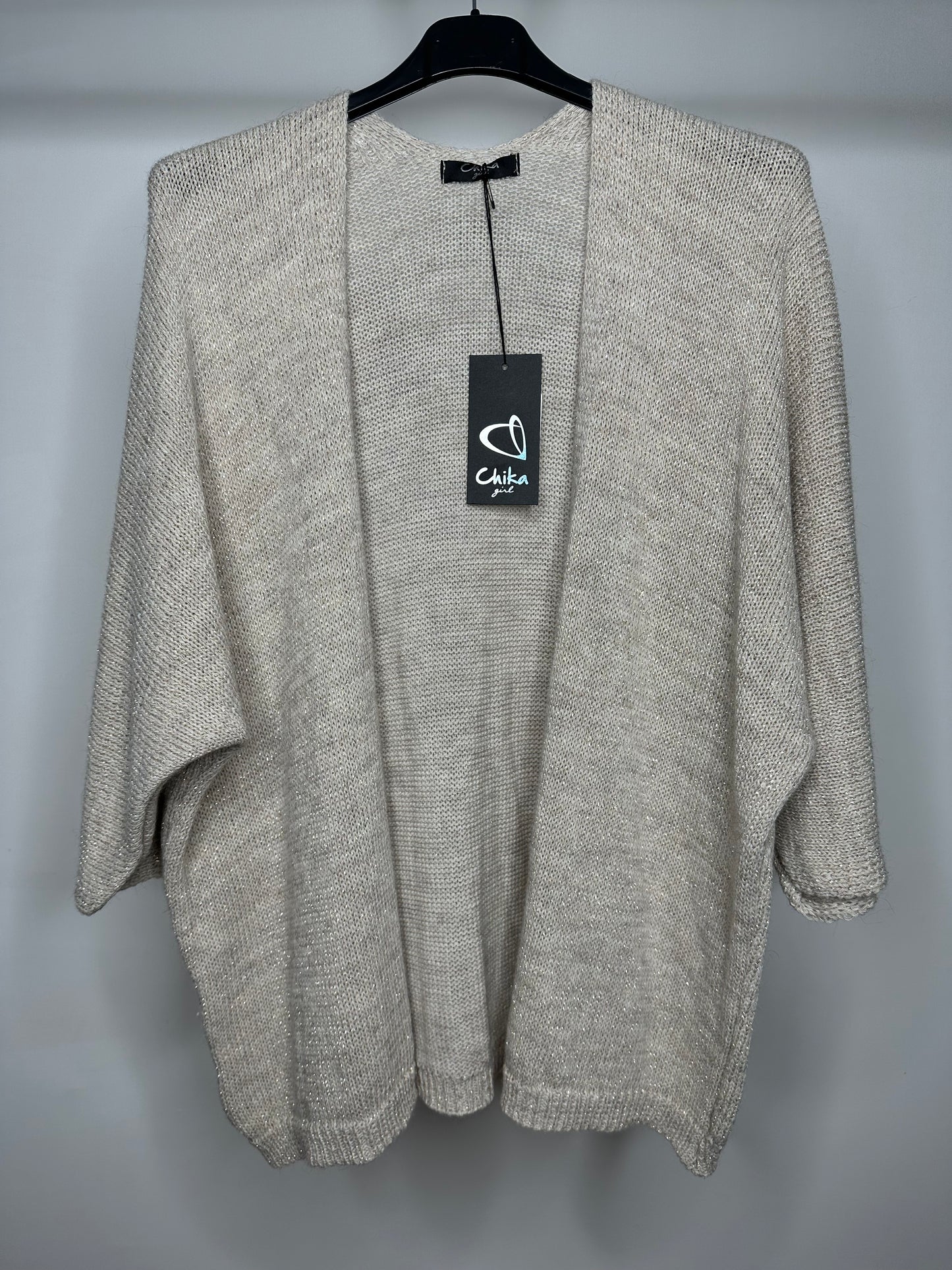 Maglia Aperta di Lurex, Chika - Bordeaux/Nero/Marrone/Beige