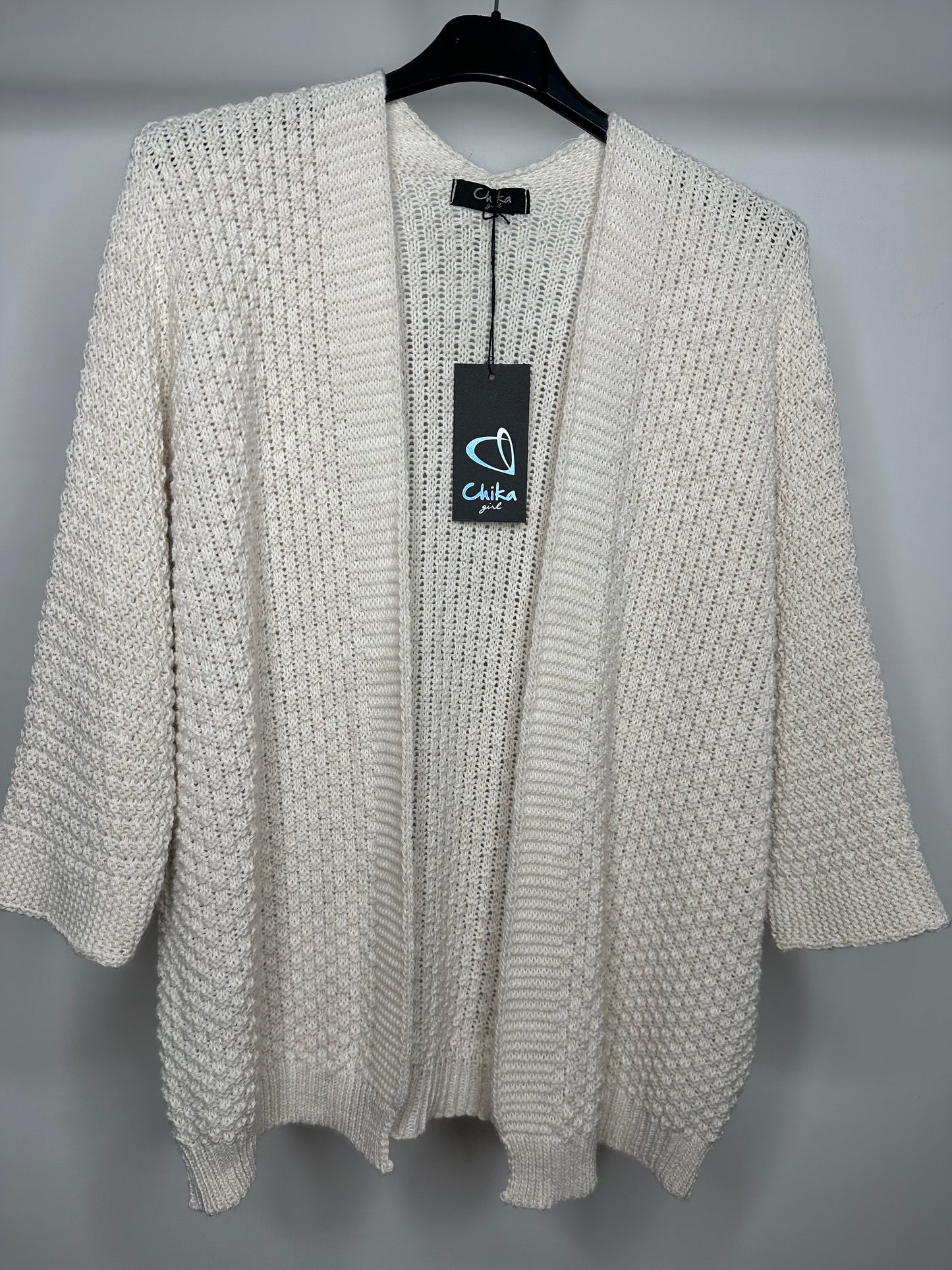 Maglia Aperta, Chika - Nero/Bordeaux/Marrone/Panna