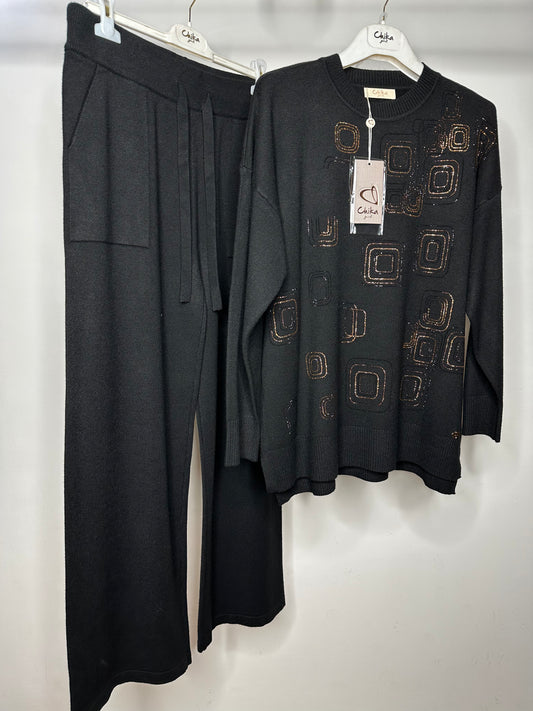 Coordinato con Brillantini, Chika - Nero