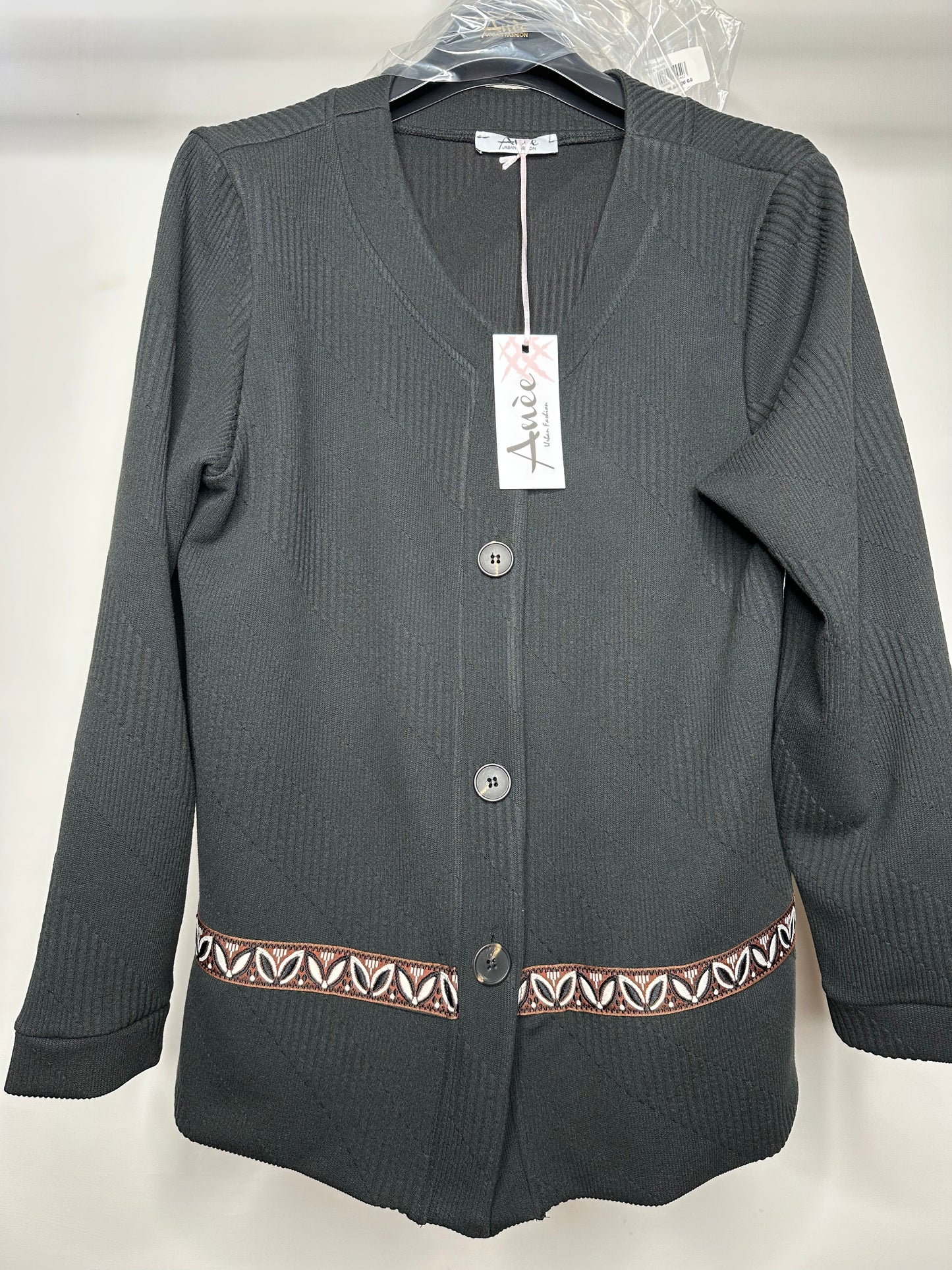 Cardigan con Bottoni, Anèe - Nero