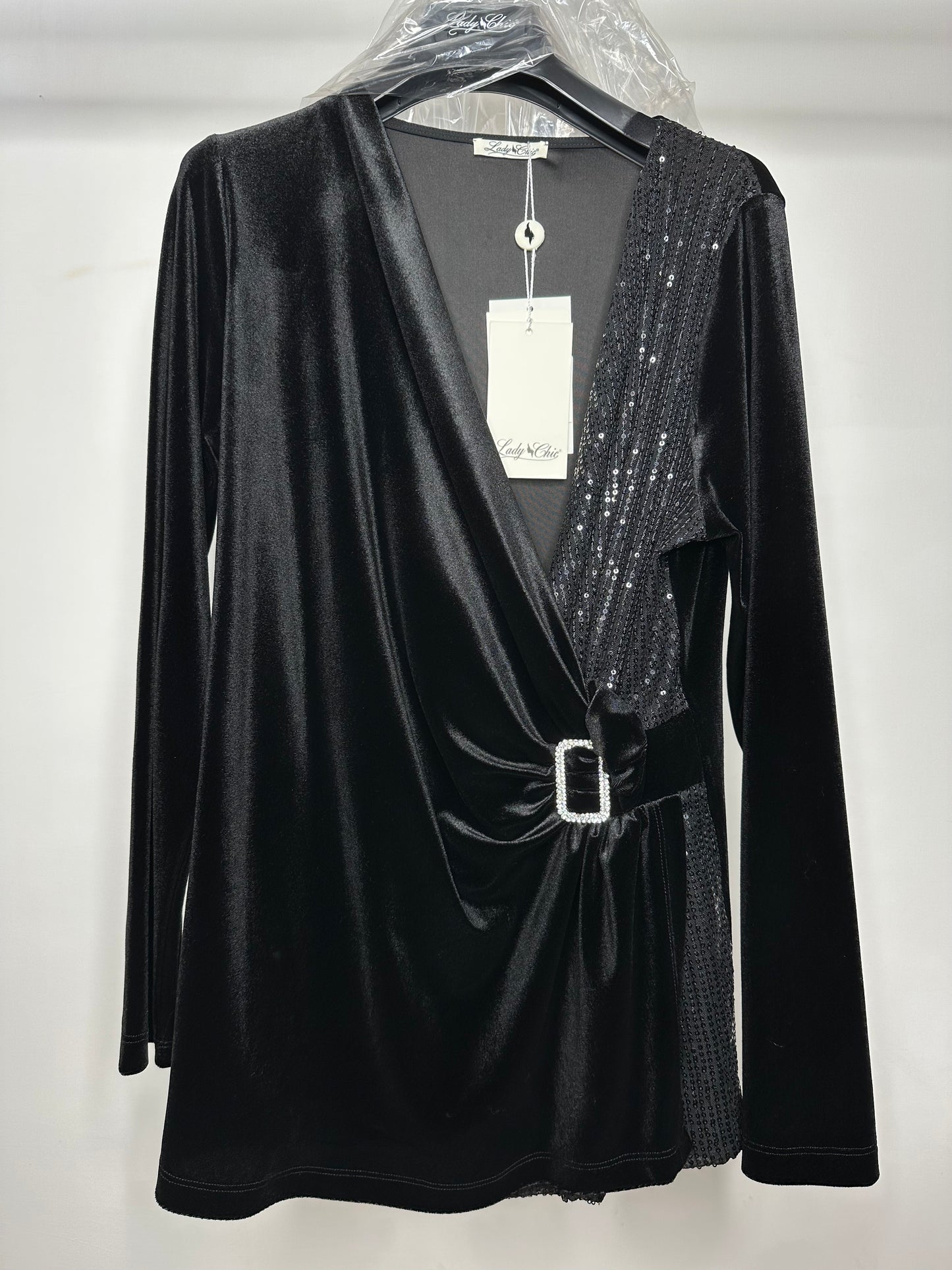 Maglia di Velluto, Lady Chic - Nero