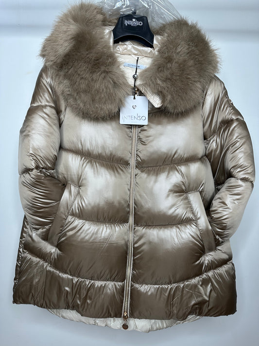 Giubbotto con Cappuccio, Intenso - Oro
