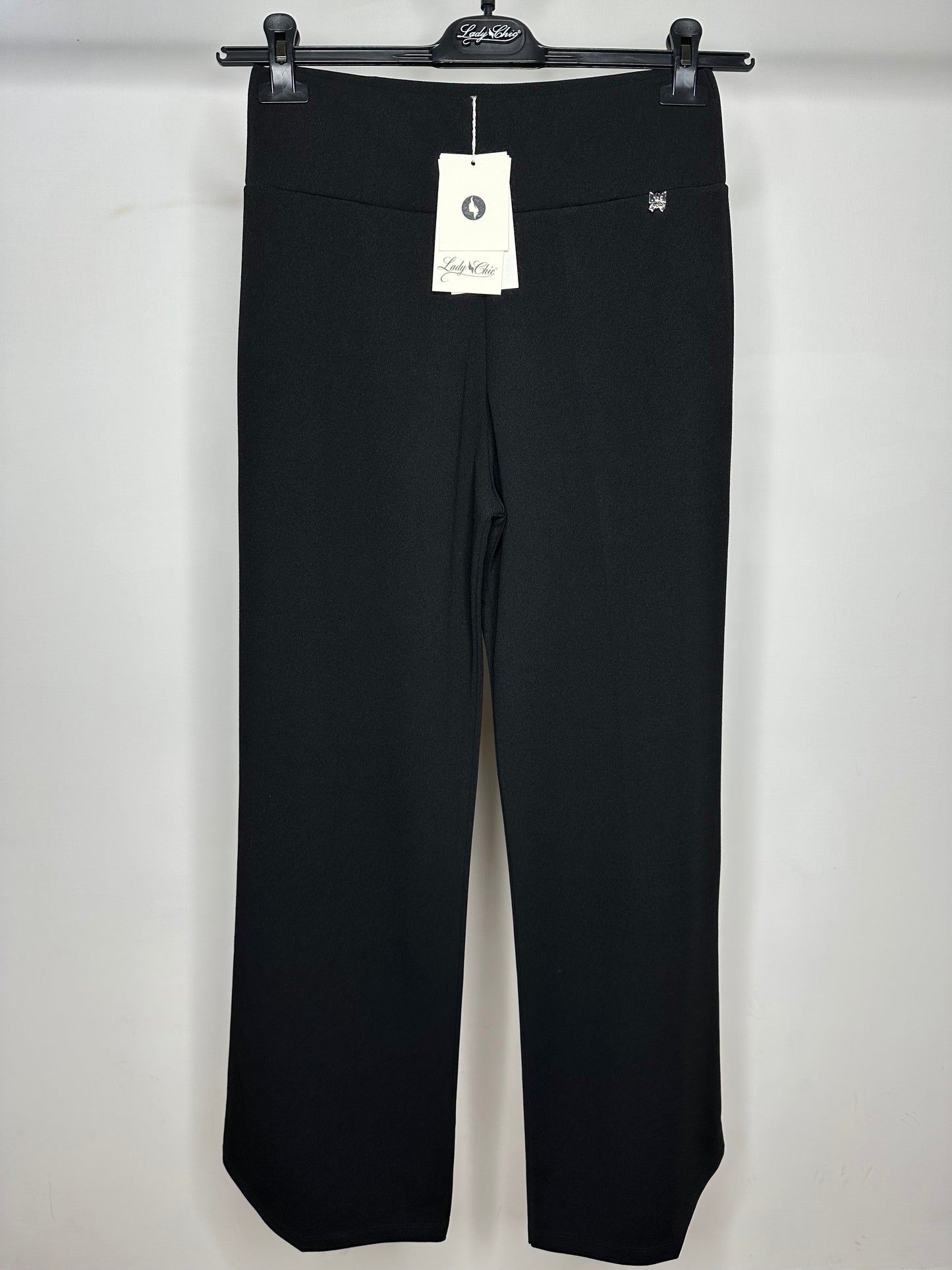 Pantaloni Elasticizzati, Lady Chic - Nero