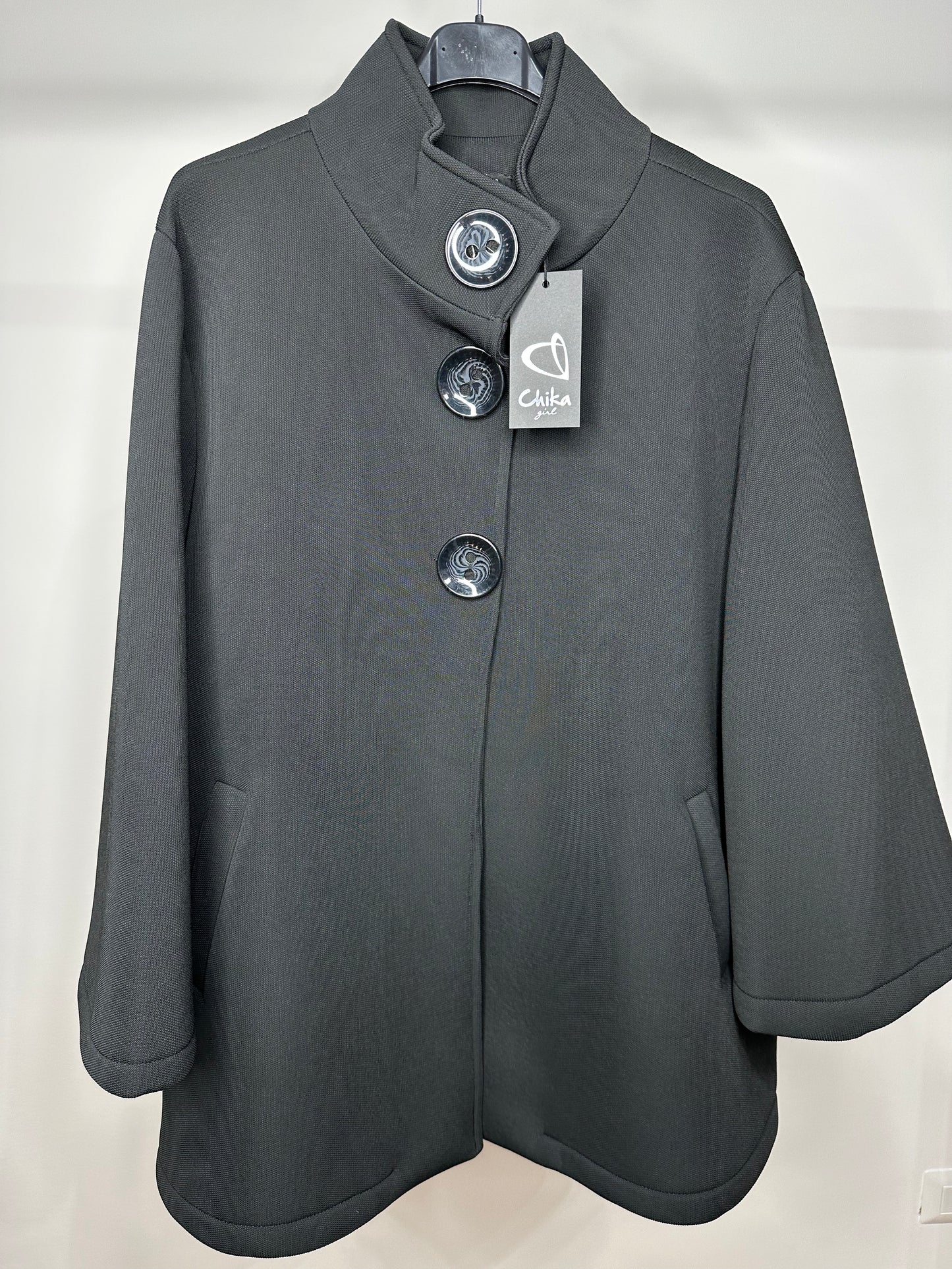 Giacca Over, Chika - Nero/Panna