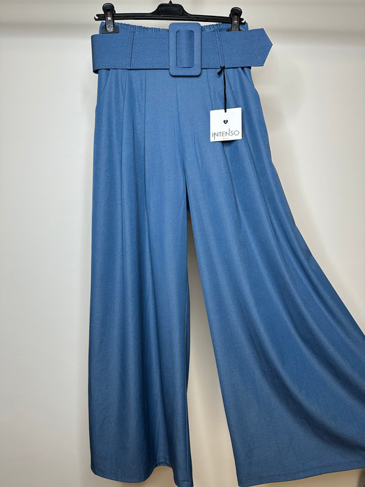 Pantaloni con Cintura, Intenso - Blu