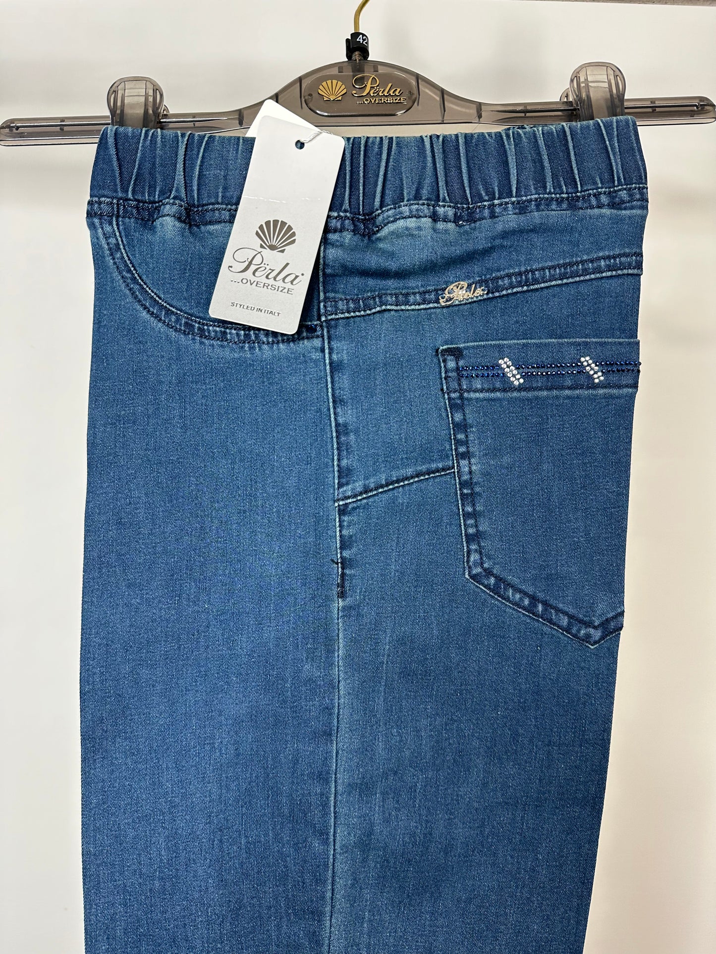 Jeans Elastico, Perla - Jeans