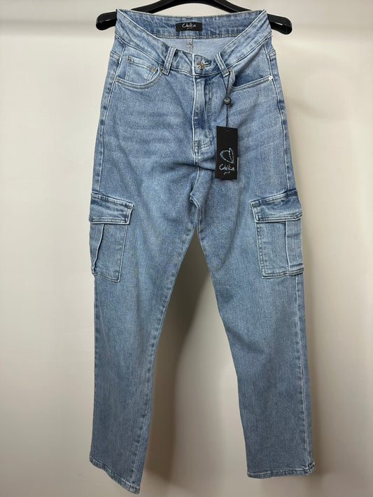 Jeans Cargo, Elasticizzati, Chika - Jeans