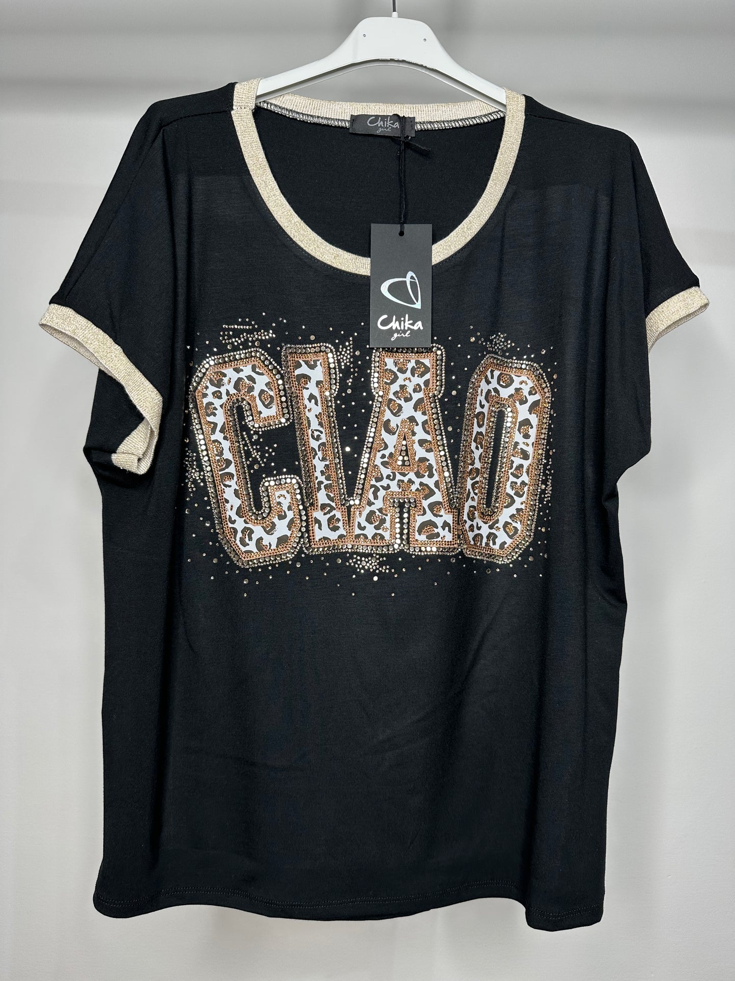 Maglia Ciao - Nero/Oro/Panna