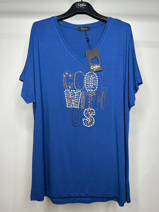 Maglia Over - Blu/Rosso/Blu Navy