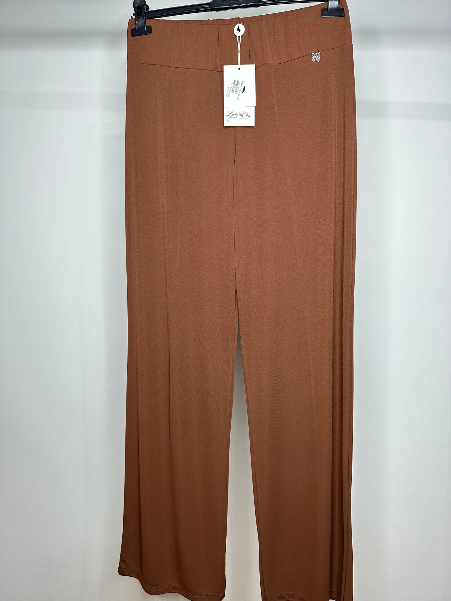 Pantaloni Elasticizzati, Lady Chic - Sabbia/Blu/Nero