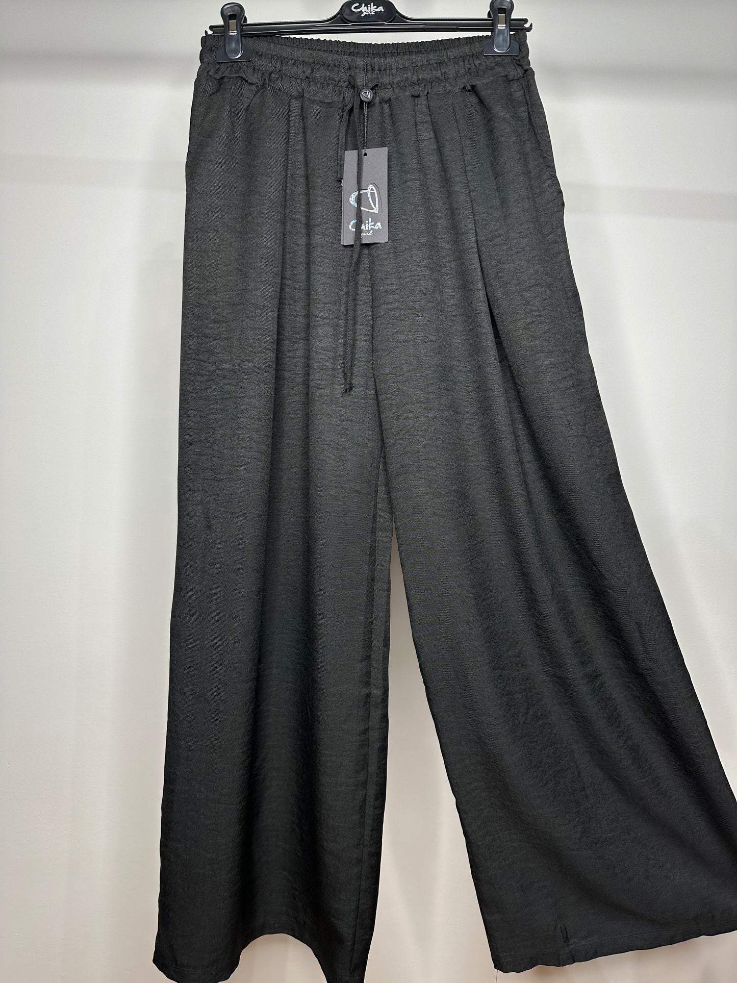 Pantalaccio di Lino - Blu/Panna/Nero
