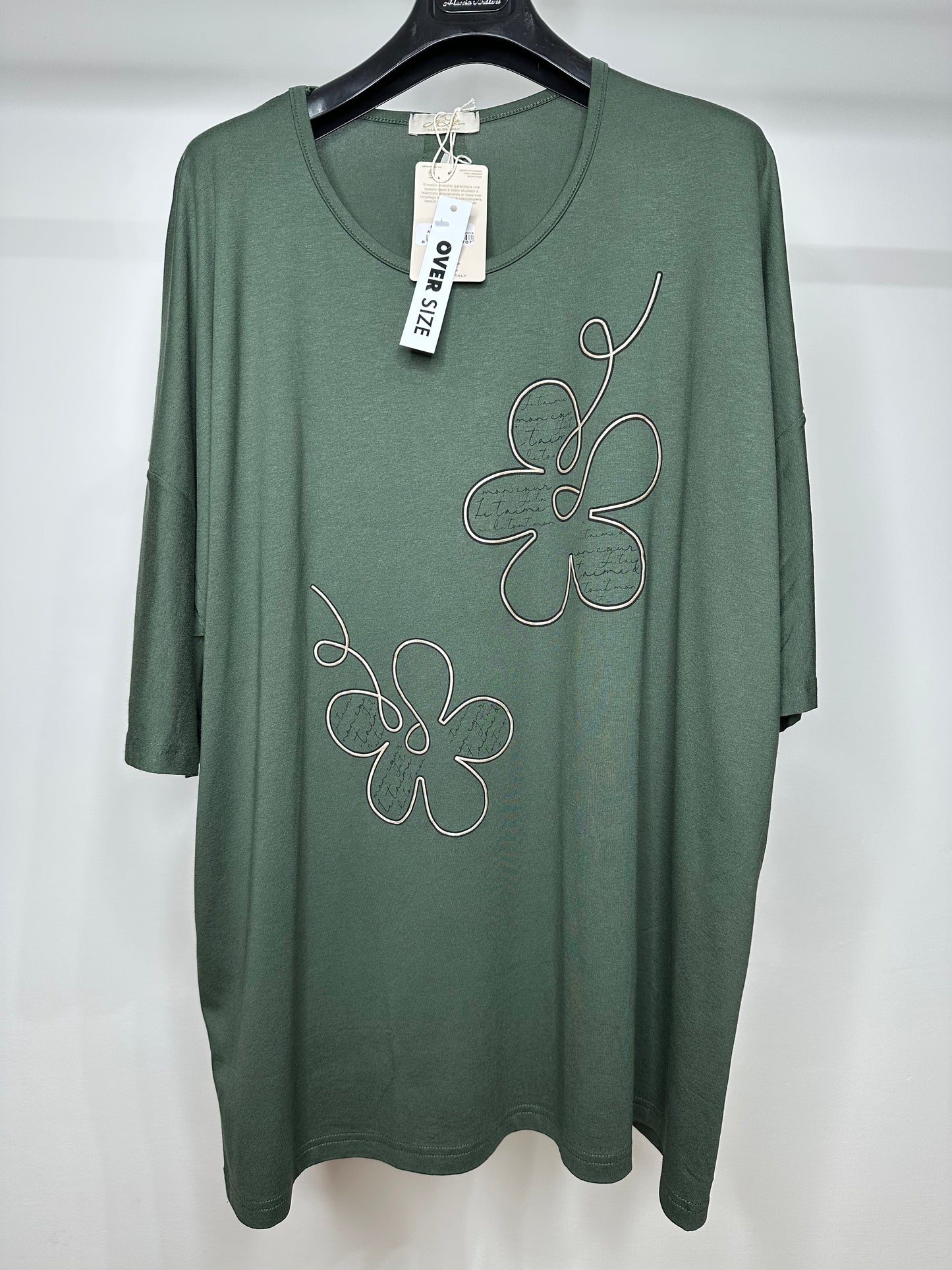 Maglia Over -Verde/Marrone/Blu