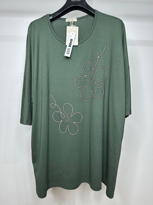 Maglia Over -Verde/Marrone/Blu