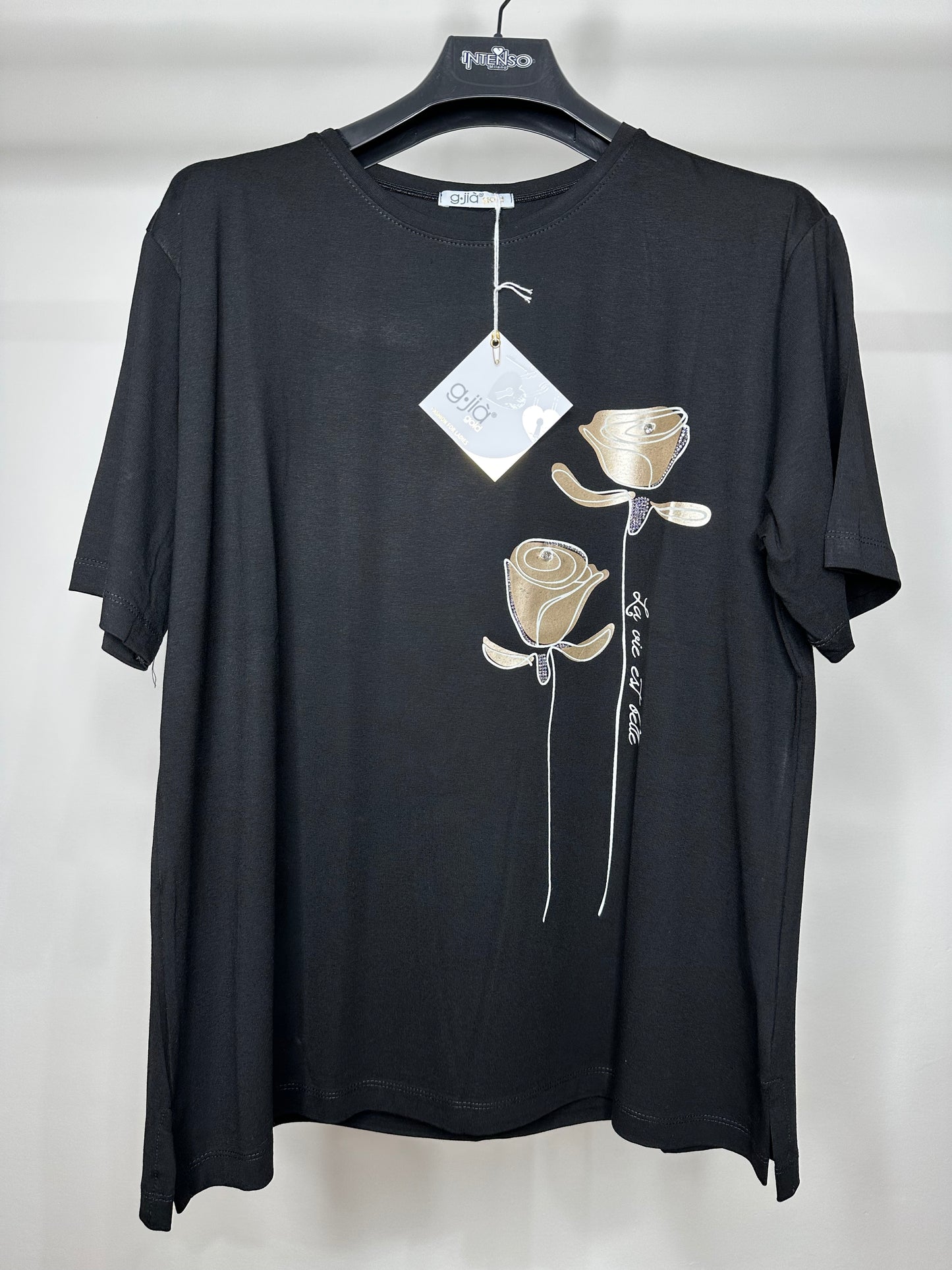 Maglia con Fiori - Verde/Blu/Marrone/Nero
