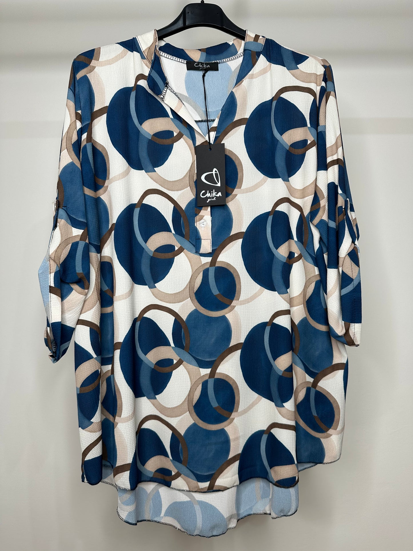 Casacca Fantasia Foulard - Blu/Verde/Fango/Azzurro