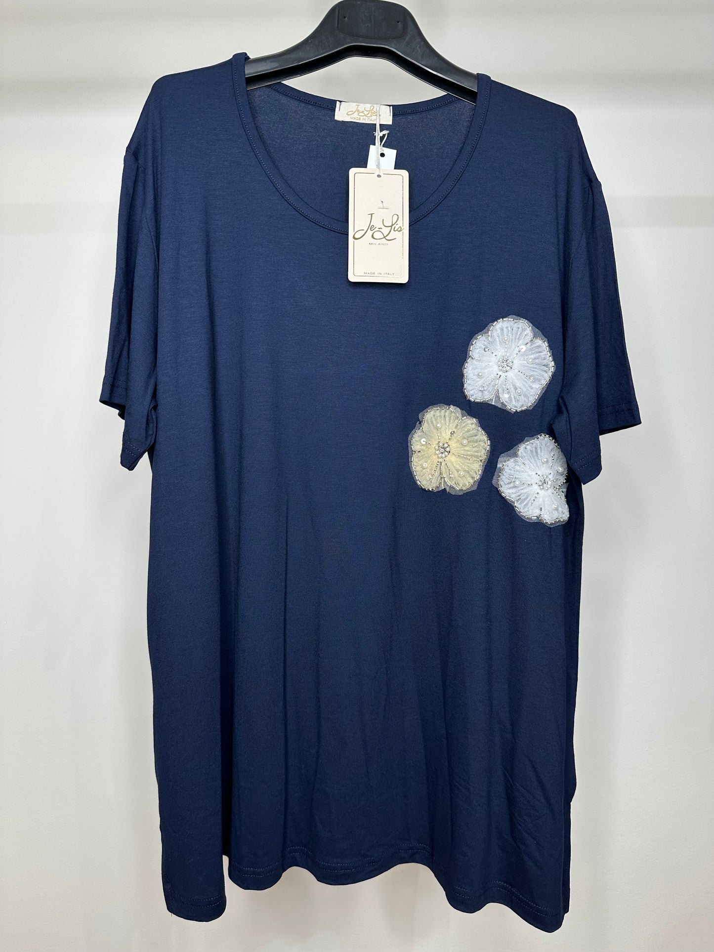 Maglia Over - Blu/Nero
